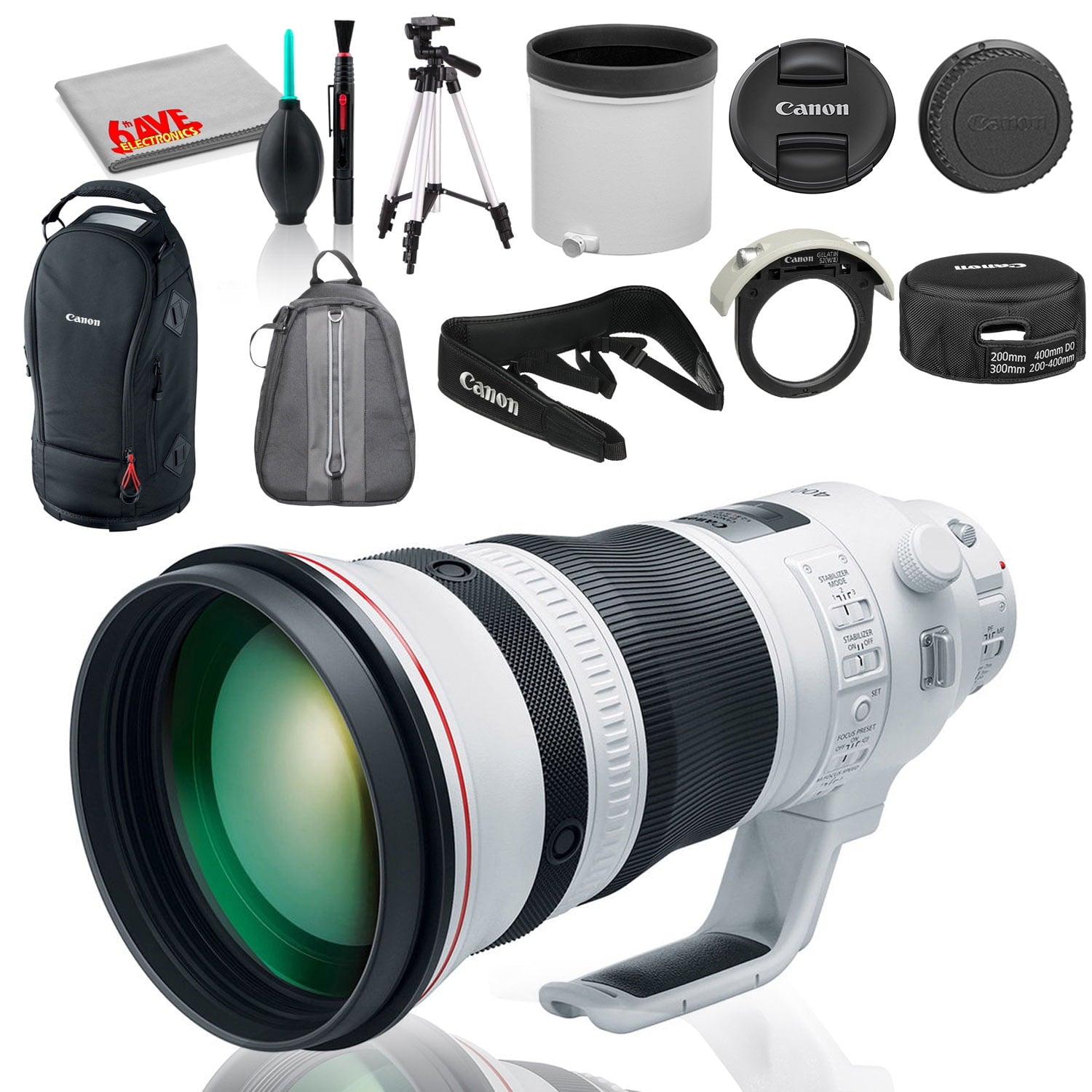 Canon EF 400mm f/2.8L IS III USM Camera Lens 3045C002 Bundle Canon