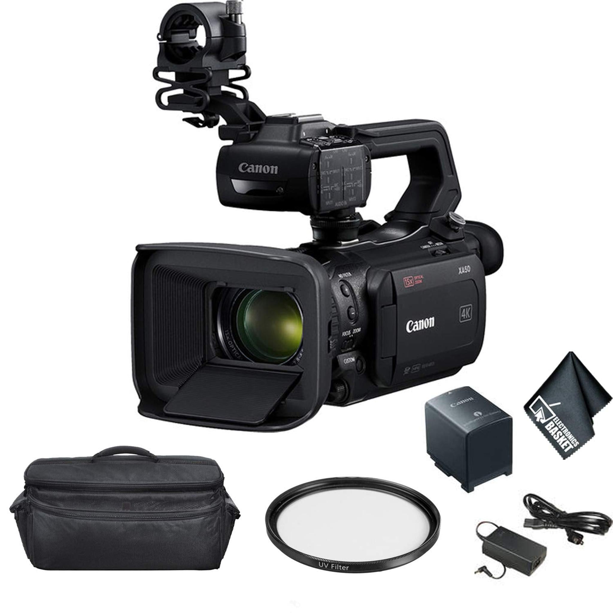 Canon XA50 Professional UHD 4K Camcorder Bundle with Carrying Case + More Canon