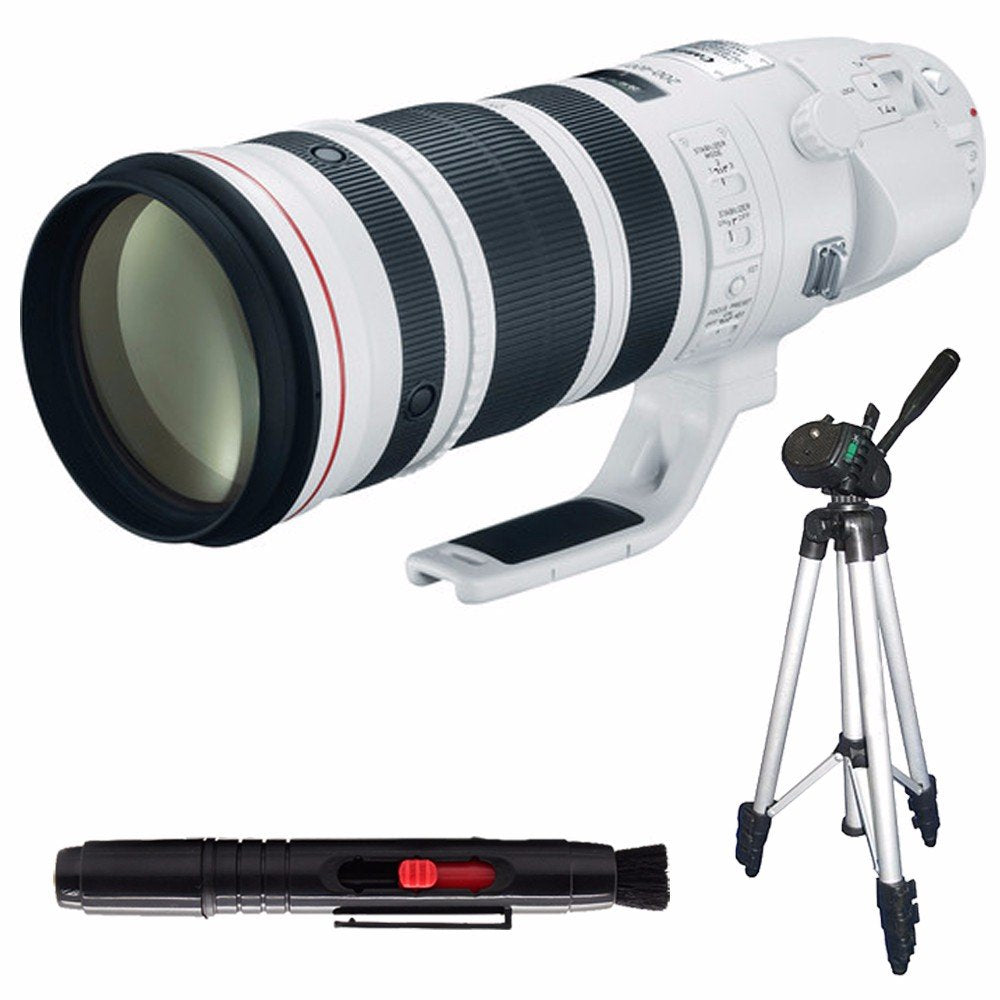 Canon EF 200-400mm f/4L is USM Lens International Model + Full Size Tripod Bundle Canon