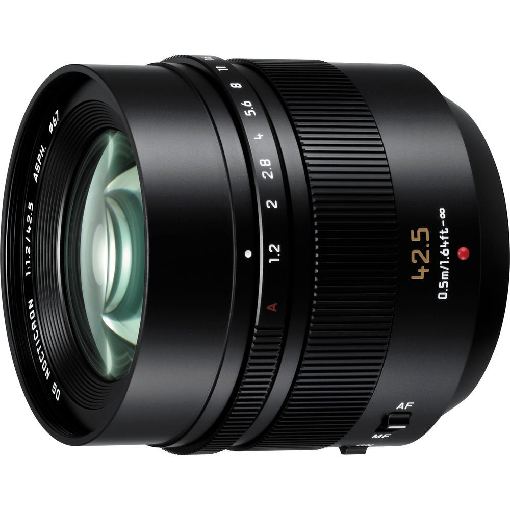 Panasonic Leica DG Nocticron 42.5mm f/1.2 ASPH. Power O.I.S. Lens for Micro Four Thirds Mount + Accessories Internation Panasonic