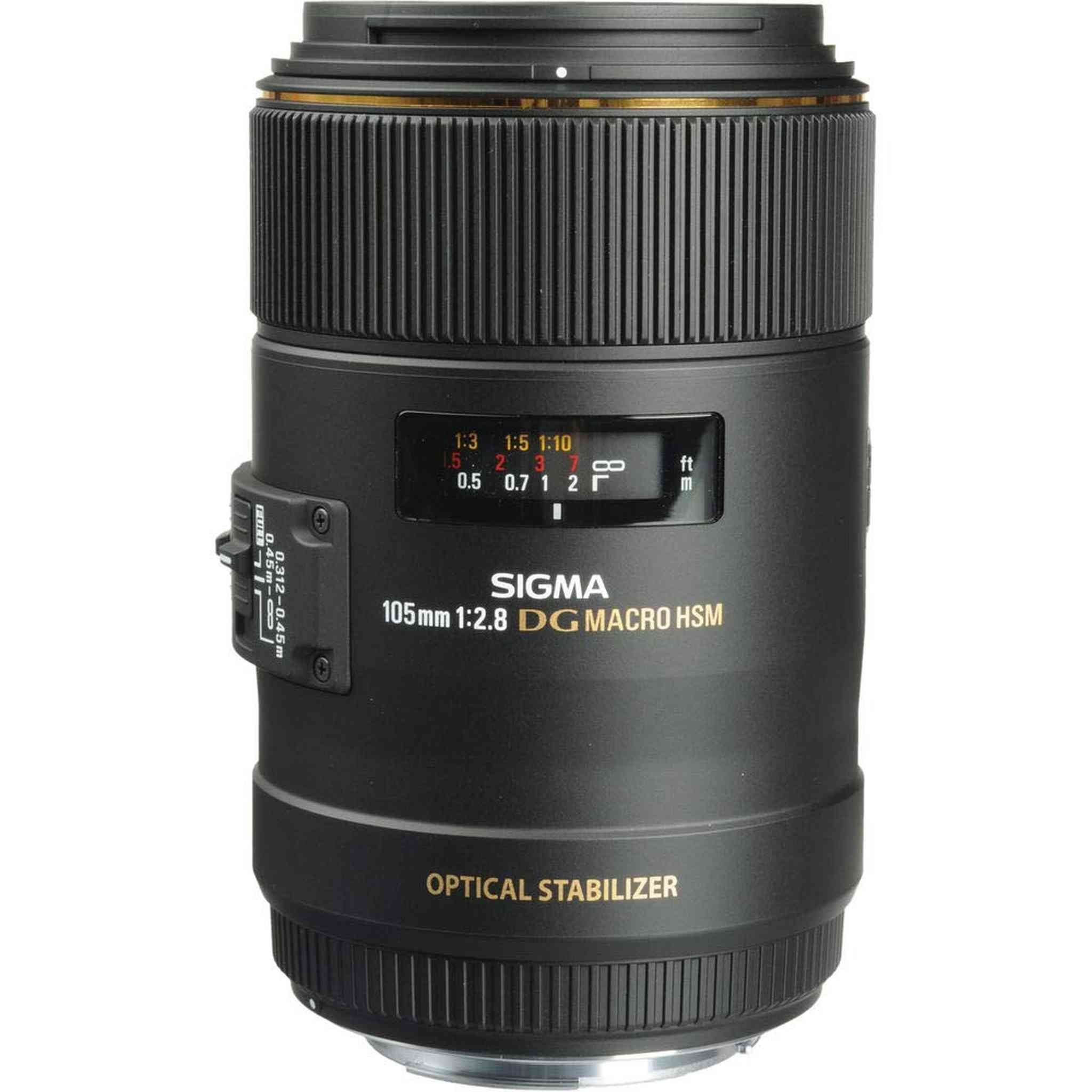 Sigma 105mm f/2.8 EX DG OS HSM Macro Lens for Canon EOS Cameras + Deluxe Lens Cleaning Kit Sigma