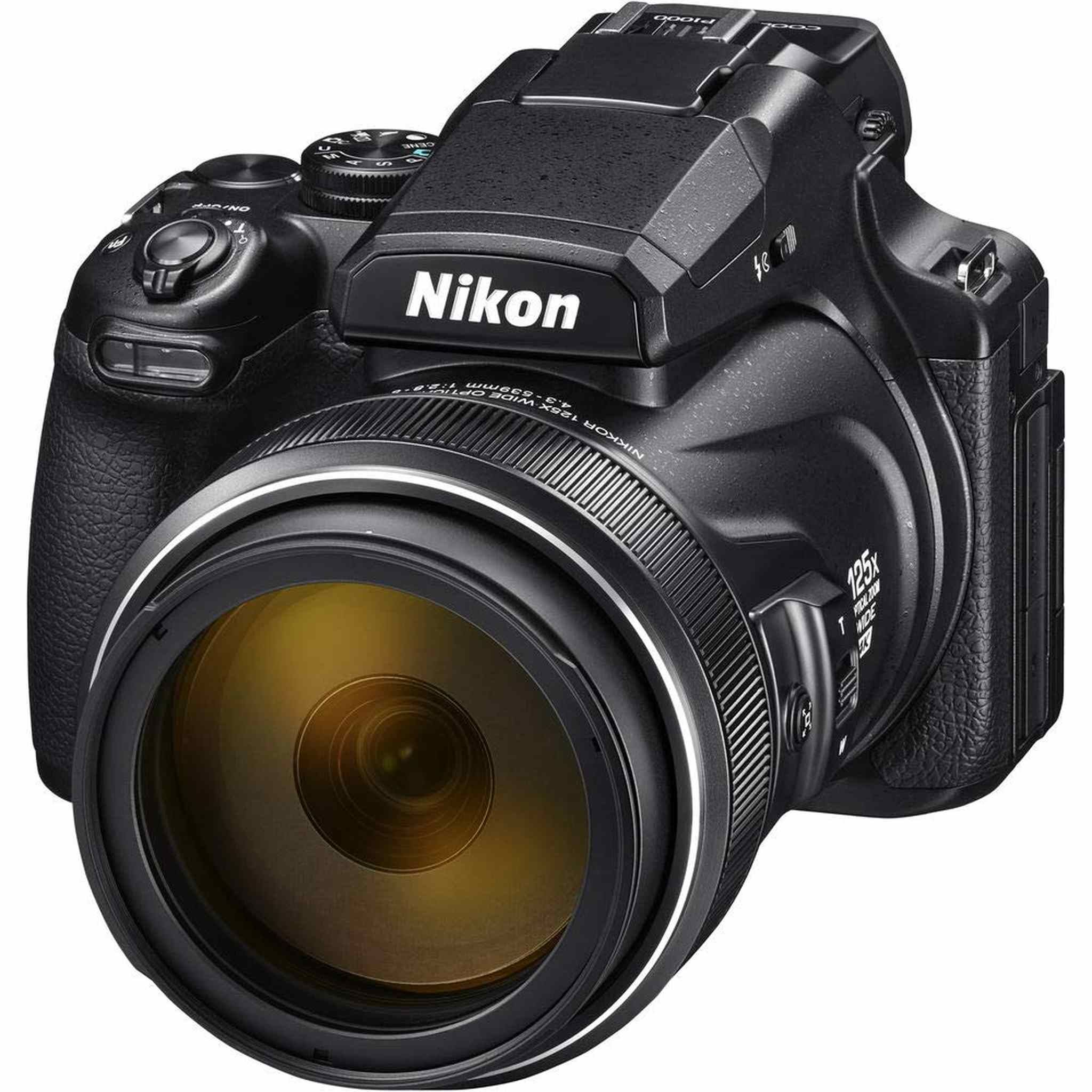 Nikon COOLPIX P1000 Digital Camera 16MP 125x Optical Zoom & Build in Wi-Fi + Slave Flash + Macro Filter Kit + UV Protection Filter + Wireless Remote + Tripod - Intl Model Nikon