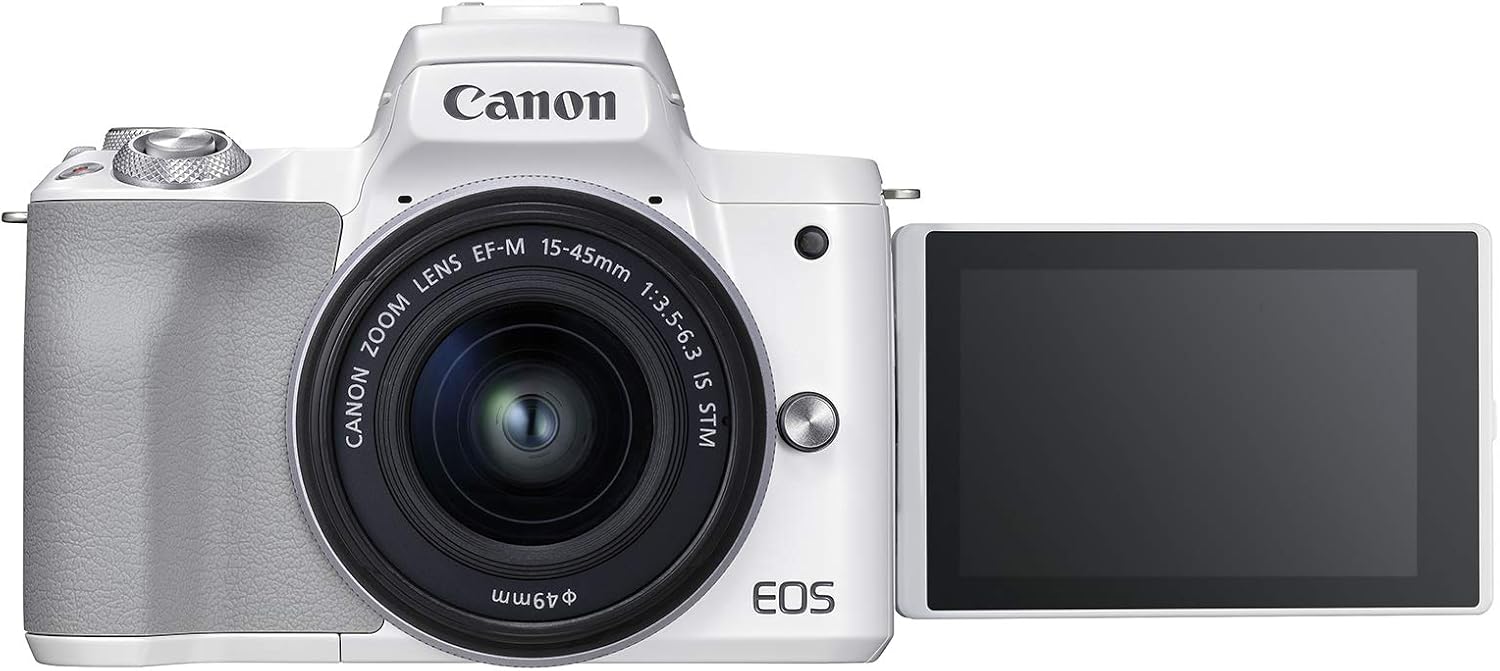 Canon EOS M50 Mark II + EF-M 15-45mm is STM Kit White