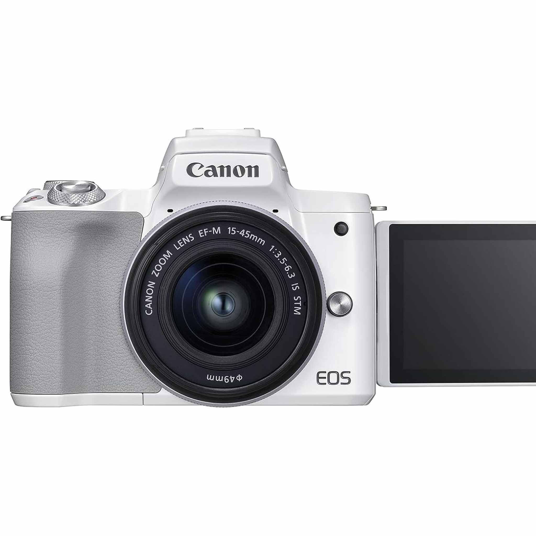 Canon EOS M50 Mark II + EF-M 15-45mm is STM Kit White Canon