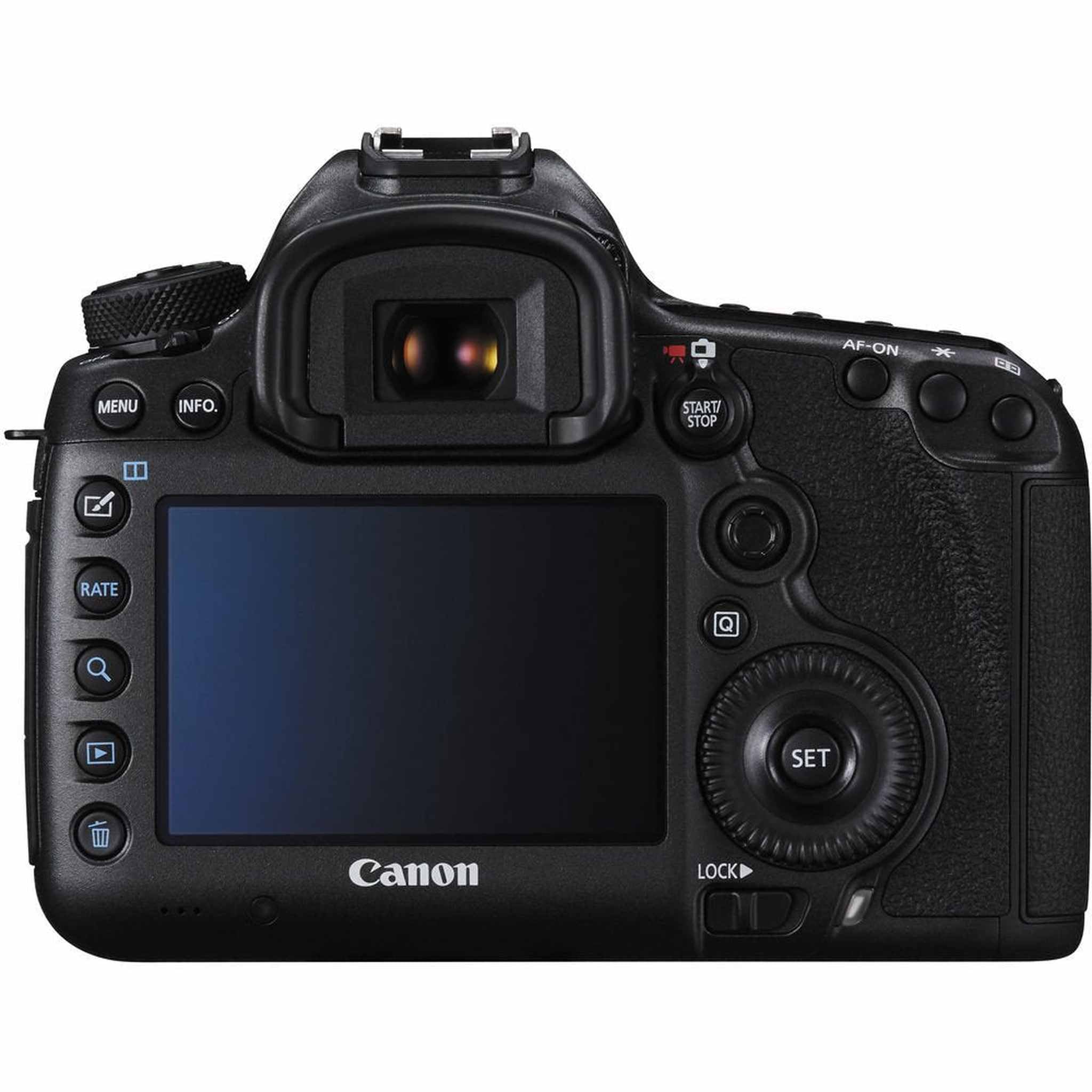 Canon EOS 5DS DSLR Camera with 24-105mm f/4L II Lens + Wireless Remote + UV Protection Filter + Case + Wrist Strap + Tri Canon