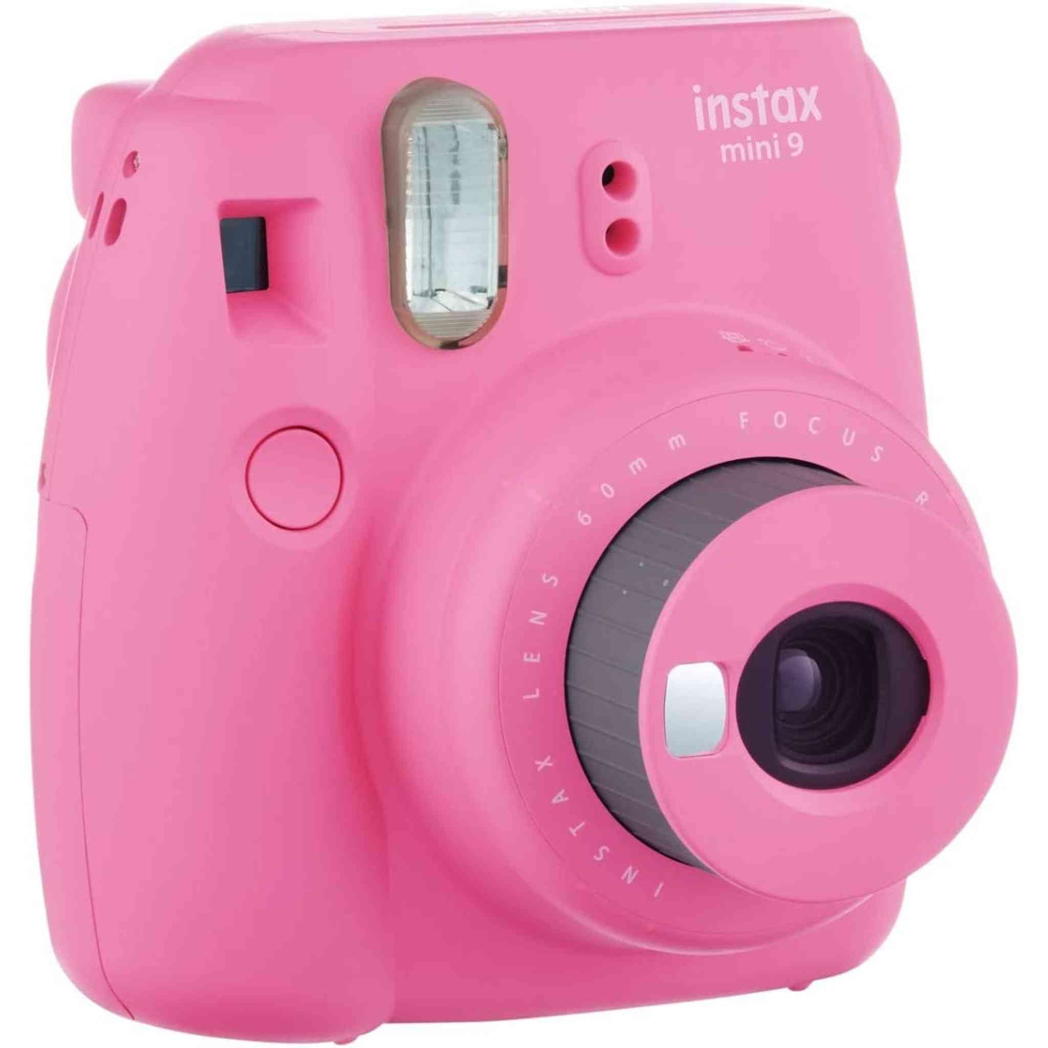 Fujifilm Instax Mini 9 Instant Camera Flamingo Pink with 20 Mini Films Bundle Fujifilm