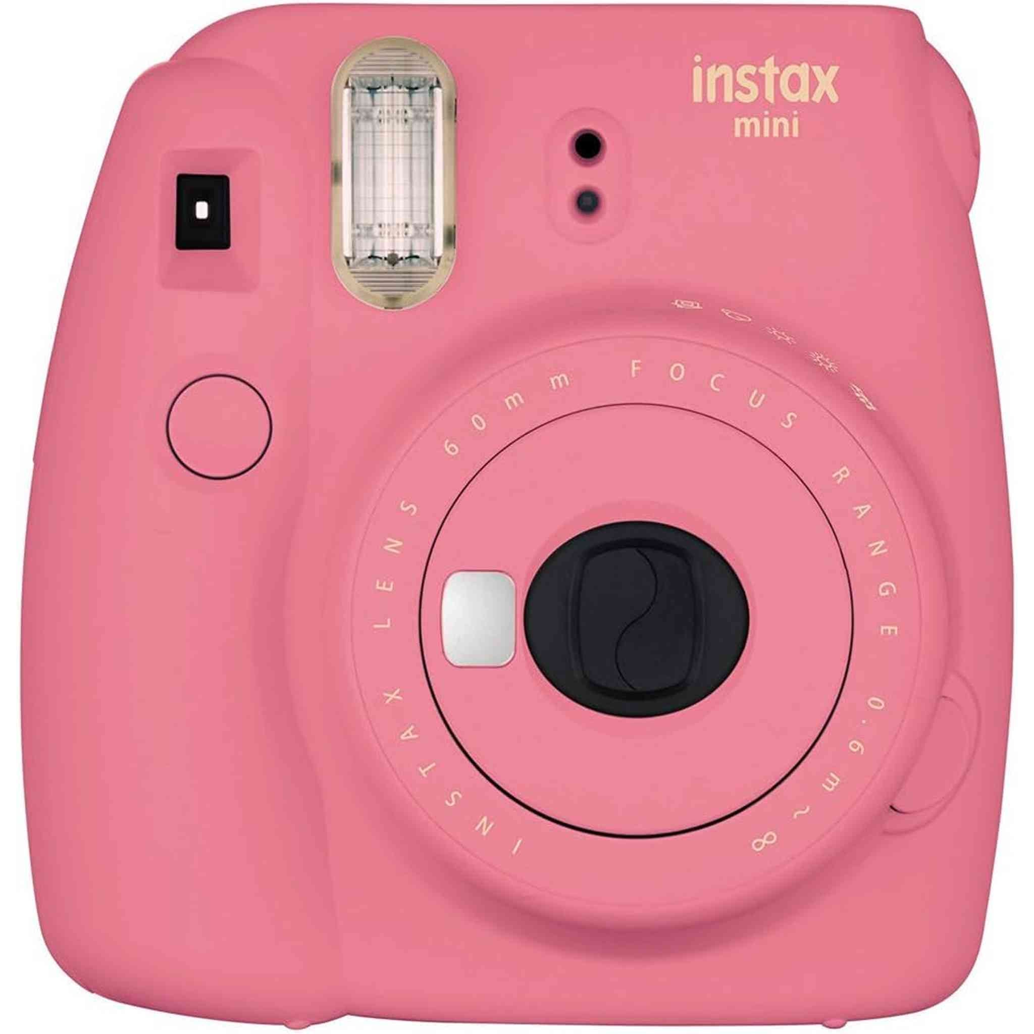 Fujifilm Instax Mini 9 Instant Camera Flaming Pink with 40 Instant Film Photos Fujifilm