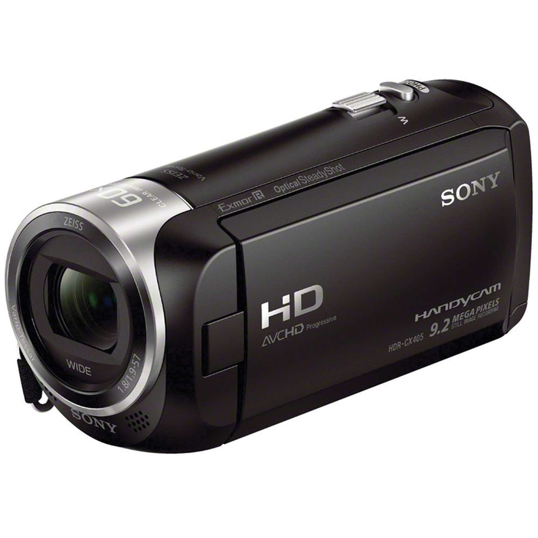 Sony HDR-CX405 HD Handycam HDRCX405/B + 64GB microSDXC + Carrying Case + Deluxe Cleaning Kit + Microfiber Cloth Bundle Sony