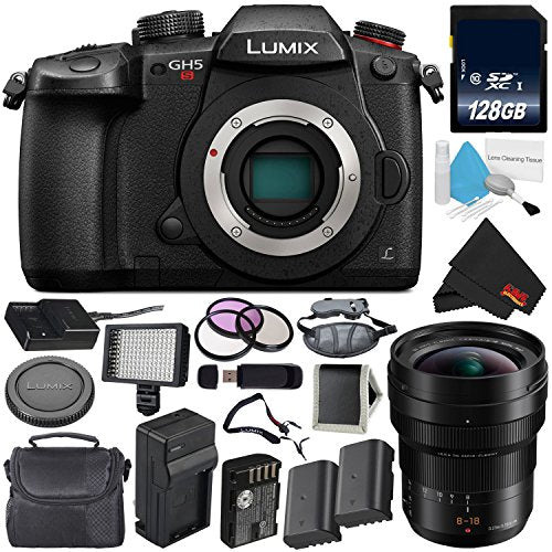 Panasonic Lumix DC-GH5S Mirrorless Micro Four Thirds Digital Camera International Version + Panasonic 8-18mm f/2.8-4 Len Panasonic