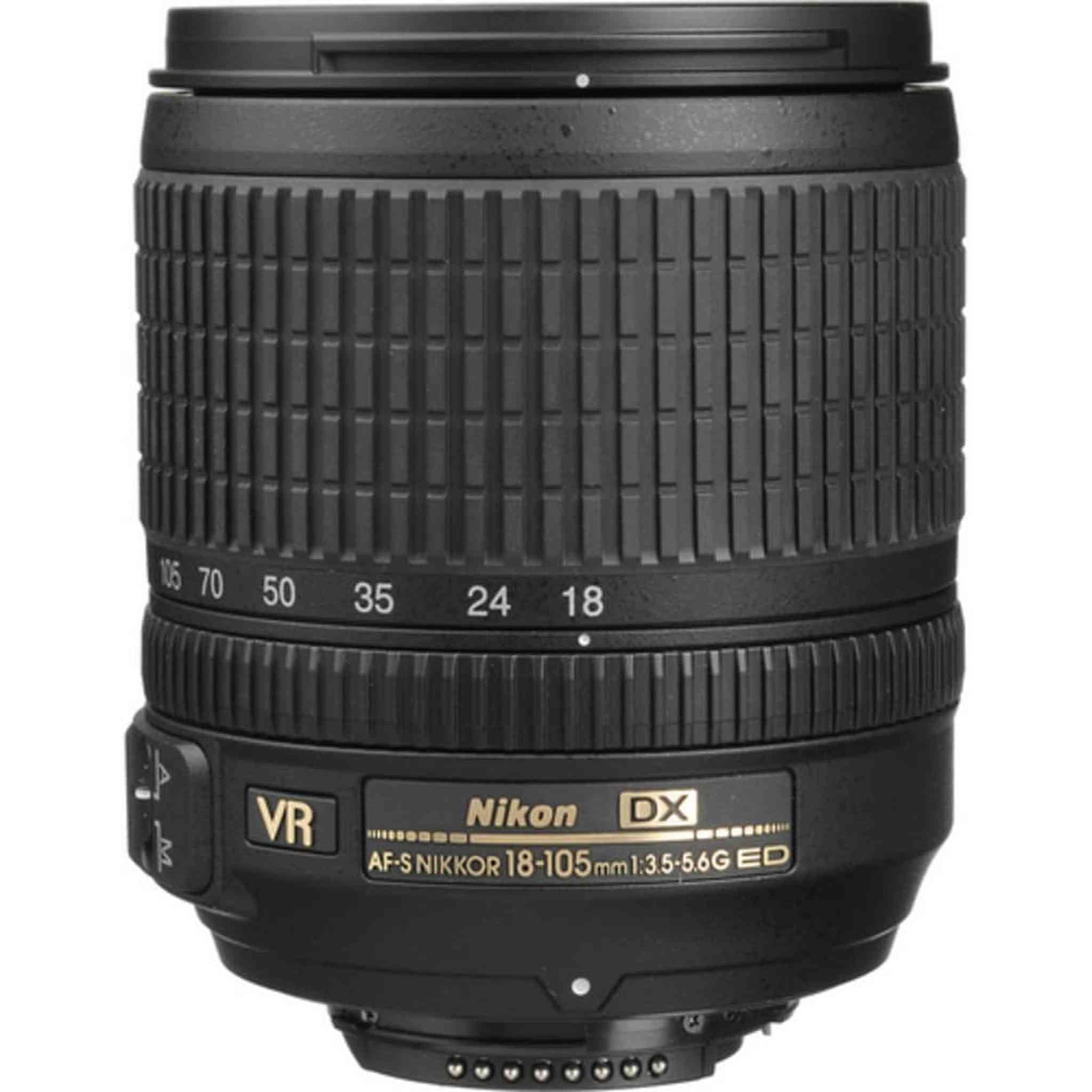 Nikon AF-S DX 18-105mm f/3.5-5.6G ED VR Lens 2179 Intl Model Bundle Nikon