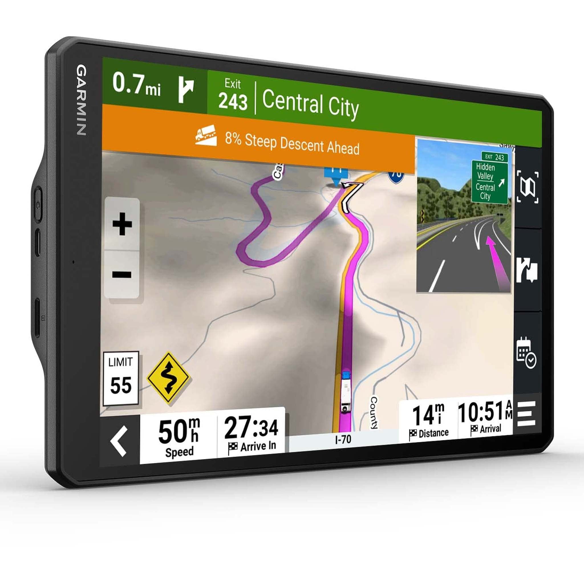 Garmin RV 1095, Extra-Large, Easy-to-Read 10” GPS RV Navigator, Custom RV Routing, High-Resolution Birdseye Satellite Imagery, Directory of RV Parks and Services, Landscape or Portrait View Display Garmin