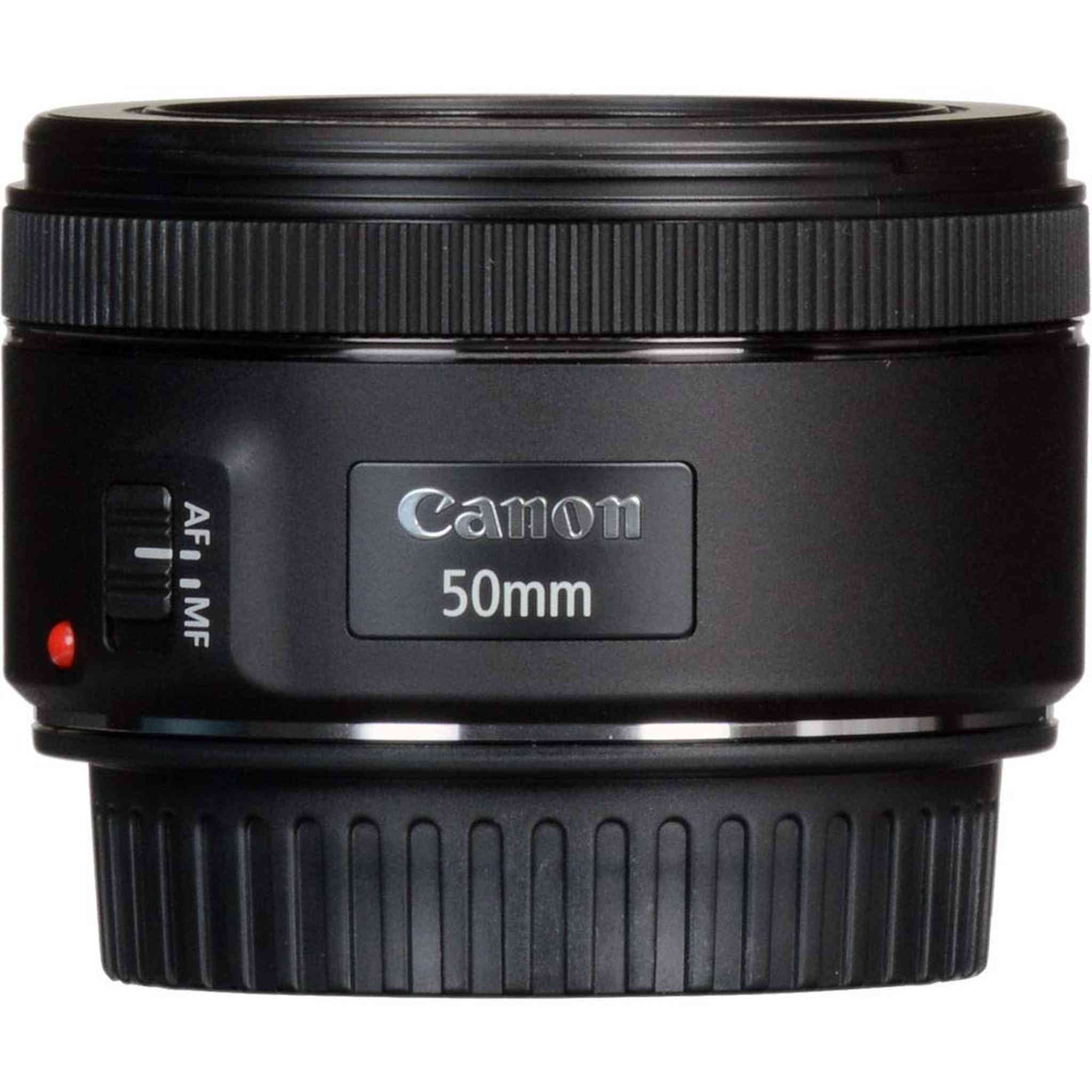 Canon EF 50 F 1.8 STM Lens Camera Lens International Model + 3 Pcs Filter Kit + Cleaning Kit Canon