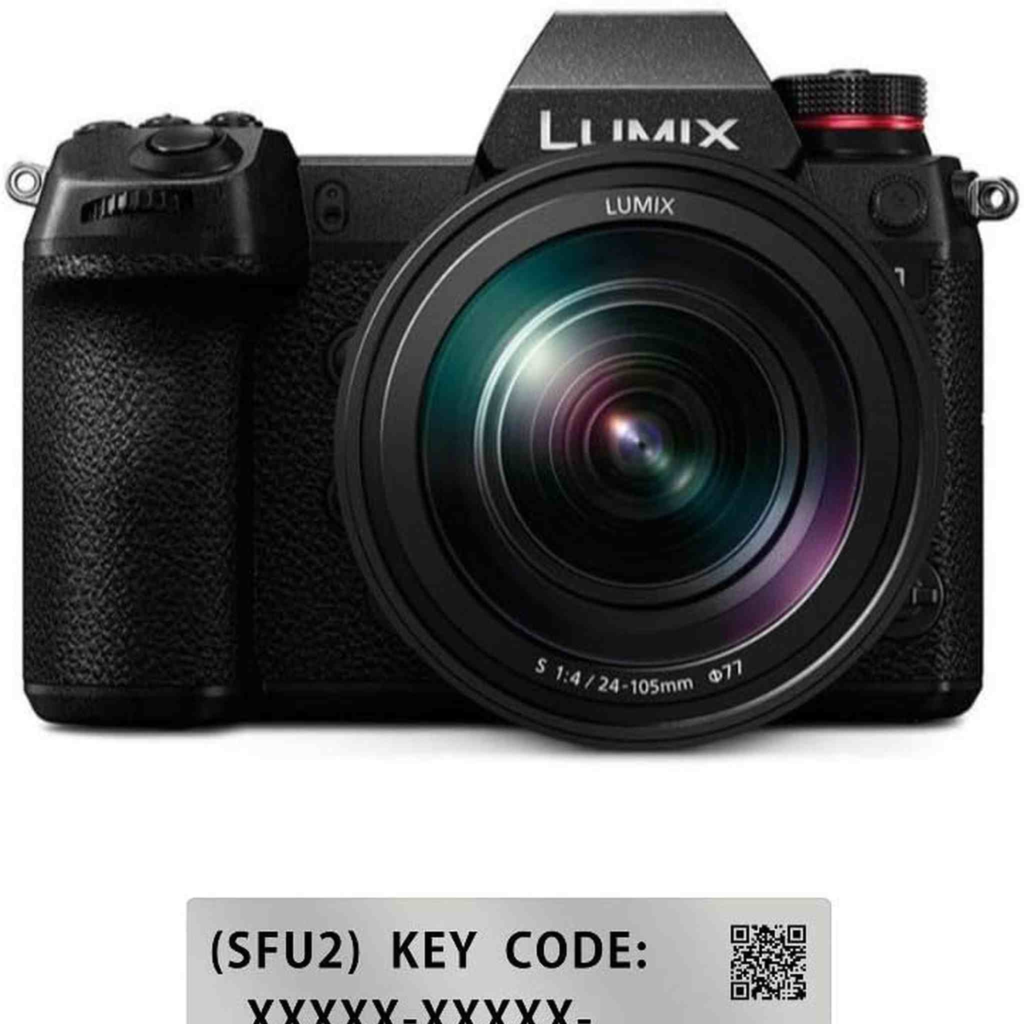 Panasonic LUMIX S1 24.2MP Digital Mirrorless Camera with 24-105mm Plus DMW-SFU2 S1 Filmmaker Upgrade Software Key VLOG+V GAMMUT/4K 60P 4:2:2 10bit/LUT Bundle Panasonic