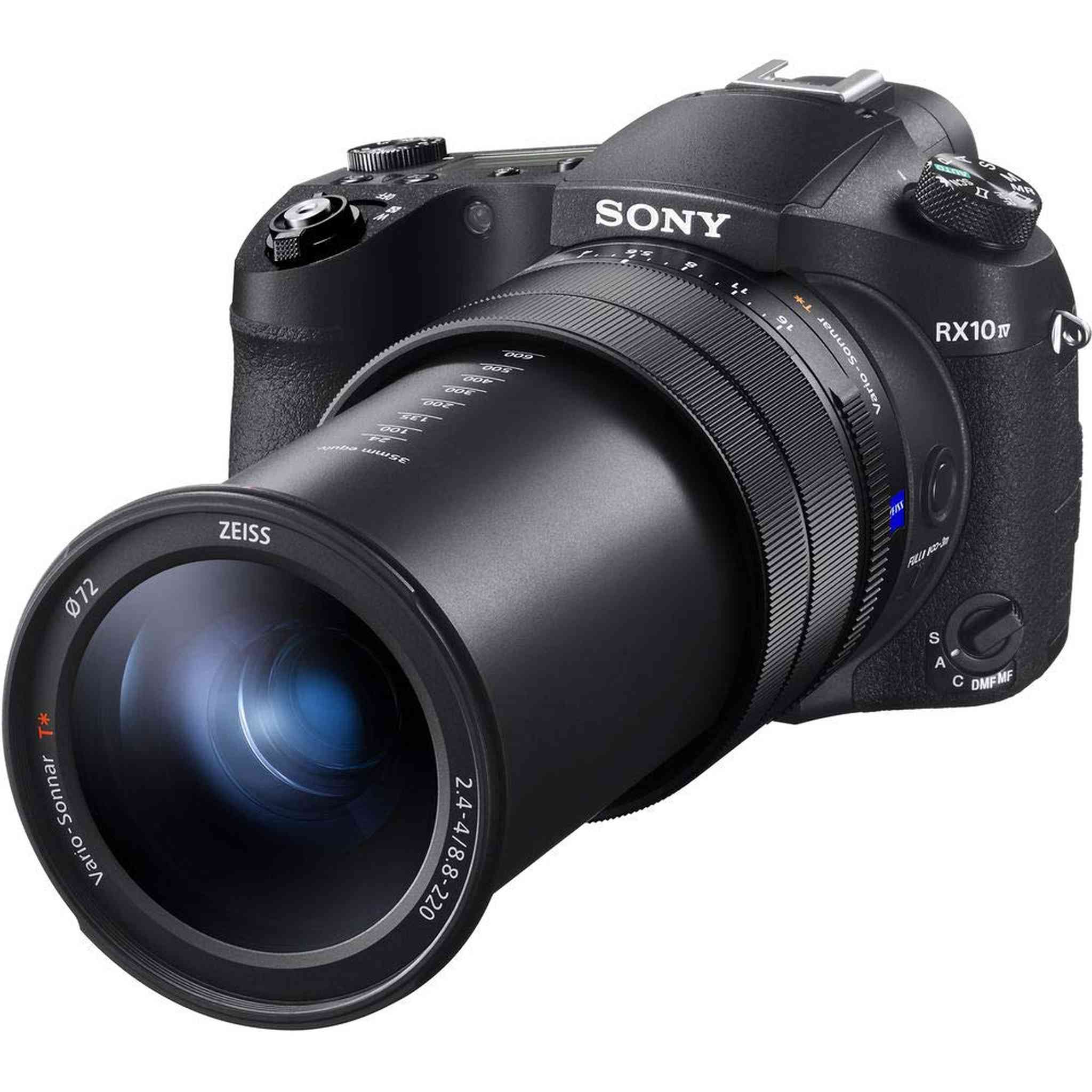 Sony Cyber-shot DSC-RX10 IV Camera DSCRX10M4/B With Soft Bag, 64GB Memory Card, Card Reader , Plus Essential Accessories Sony