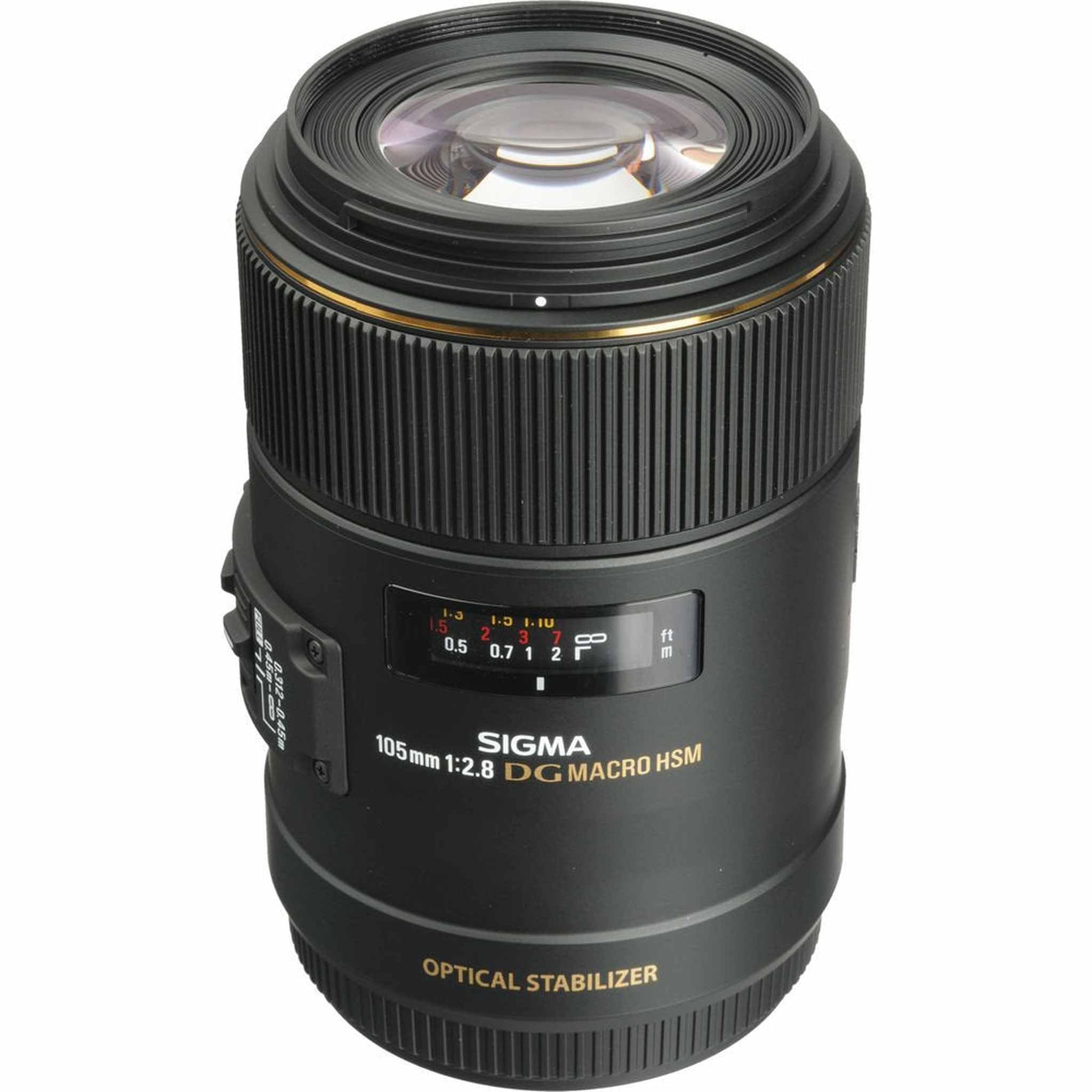 Sigma 105mm f/2.8 EX DG OS HSM Macro Lens for Canon EOS Cameras for Canon EF Mount + Accessories International Model wi Sigma