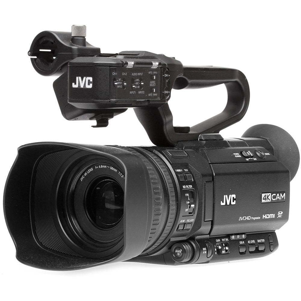 JVC GY-HM180 Ultra HD 4K Camcorder with HD-SDI + Pro Memory Card JVC