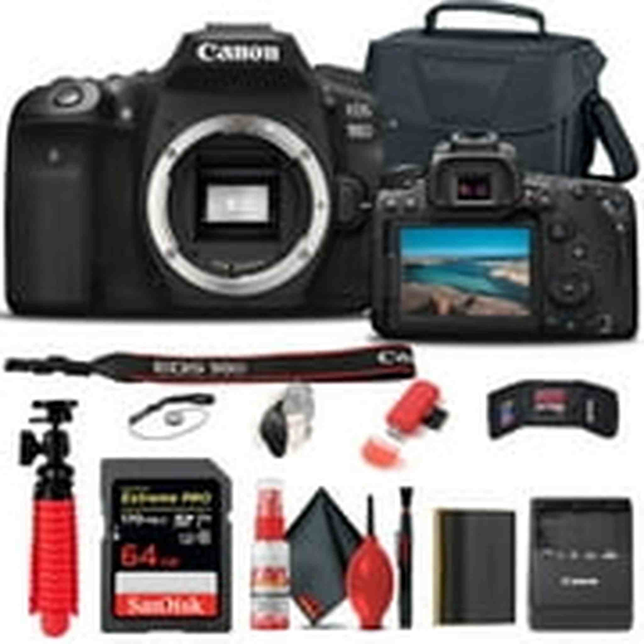 Canon EOS 90D DSLR Camera Body Only 3616C002 Basic Bundle Canon