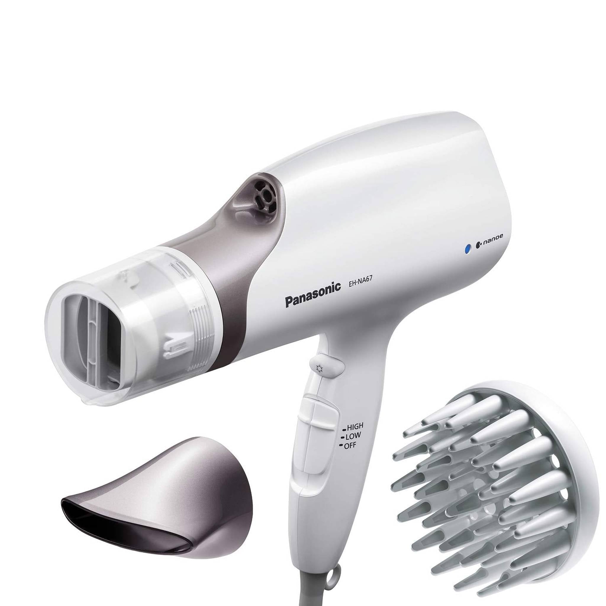 Panasonic EH-NA67-W Nanoe Salon Hair Dryer with Oscillating QuickDry Nozzle White Panasonic