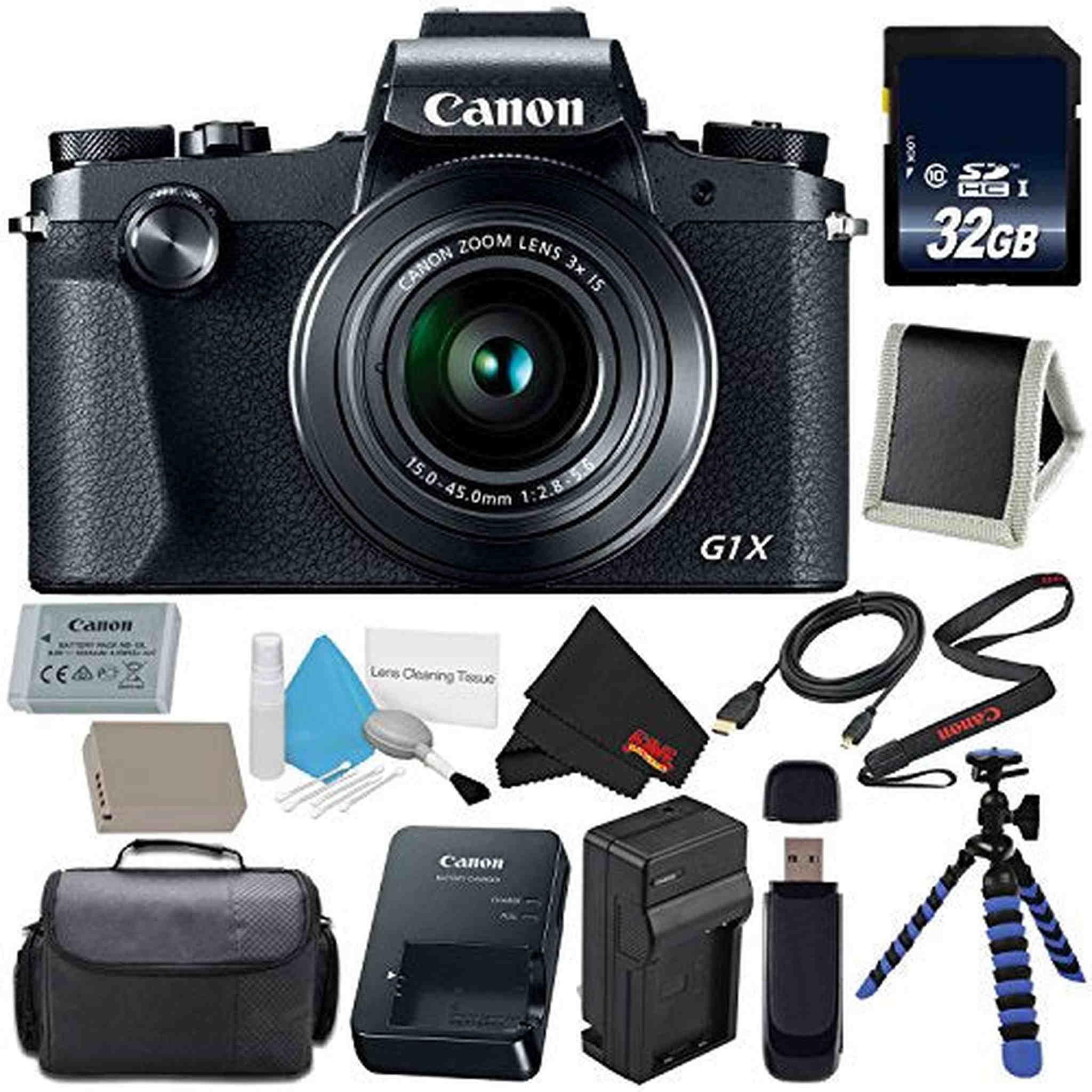 Canon PowerShot G1 X Mark III Digital Camera #2208C001 International Version No Warranty Base Bundle Canon