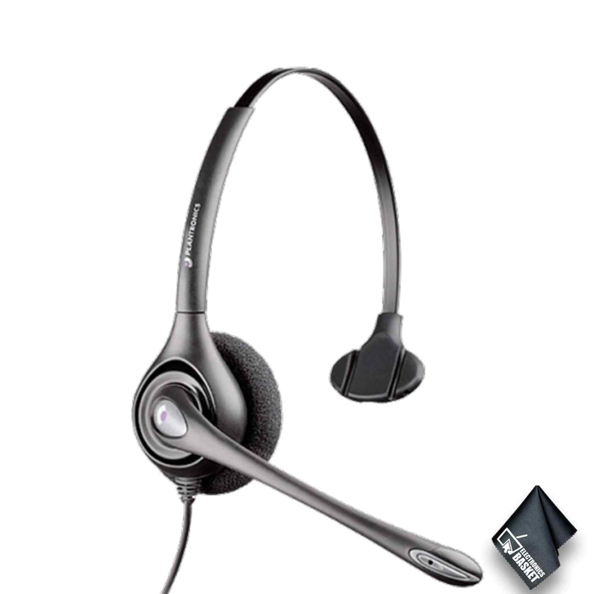 Plantronics H251H SupraPlus Wideband Monaural Headset Bundle Plantronics