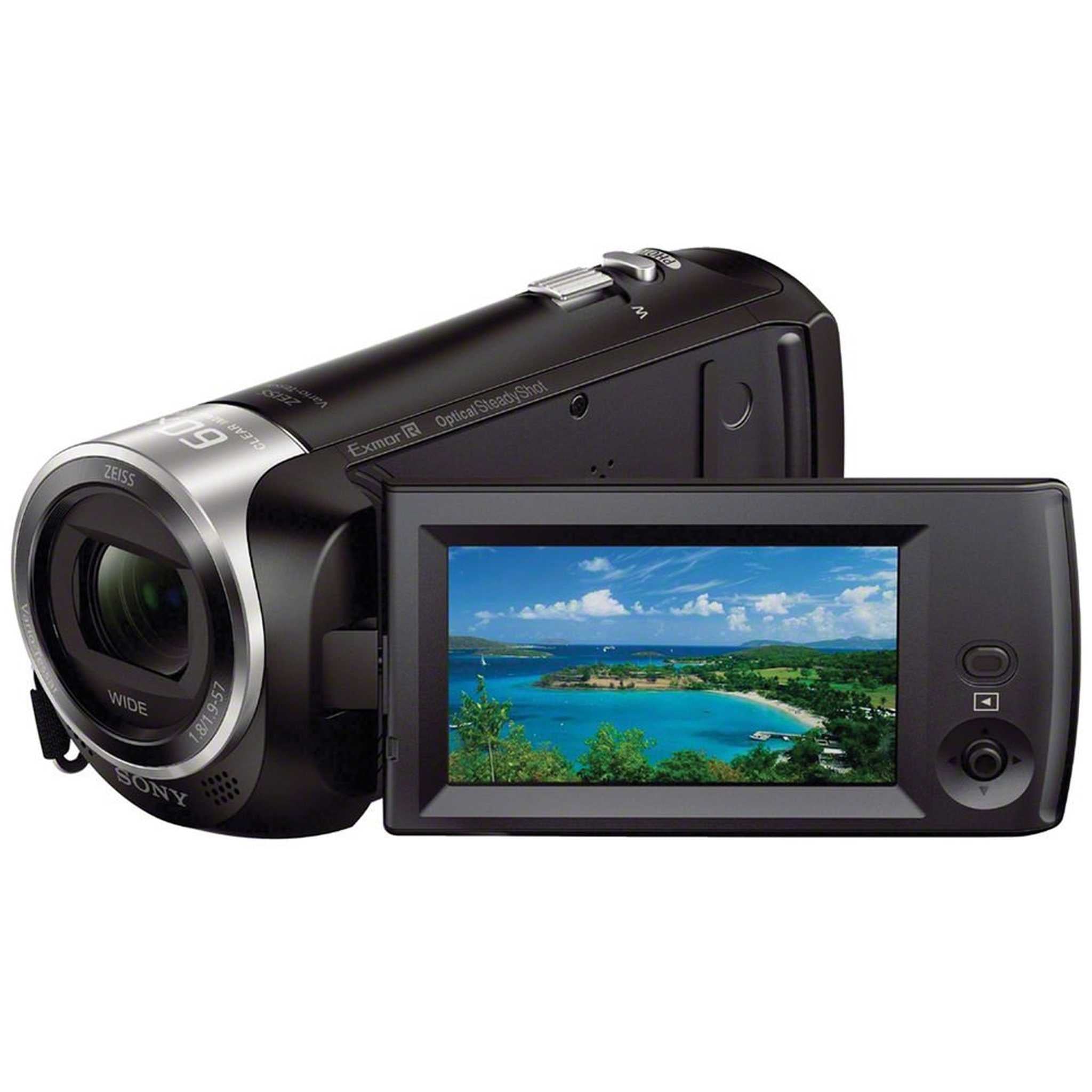 Sony HDR-CX405 Hd Camcorder Black + Sony 128Gb Uhs-I Microsdxc Memory Card + Sony Mdr-7506 Headphone Year Warranty Sony