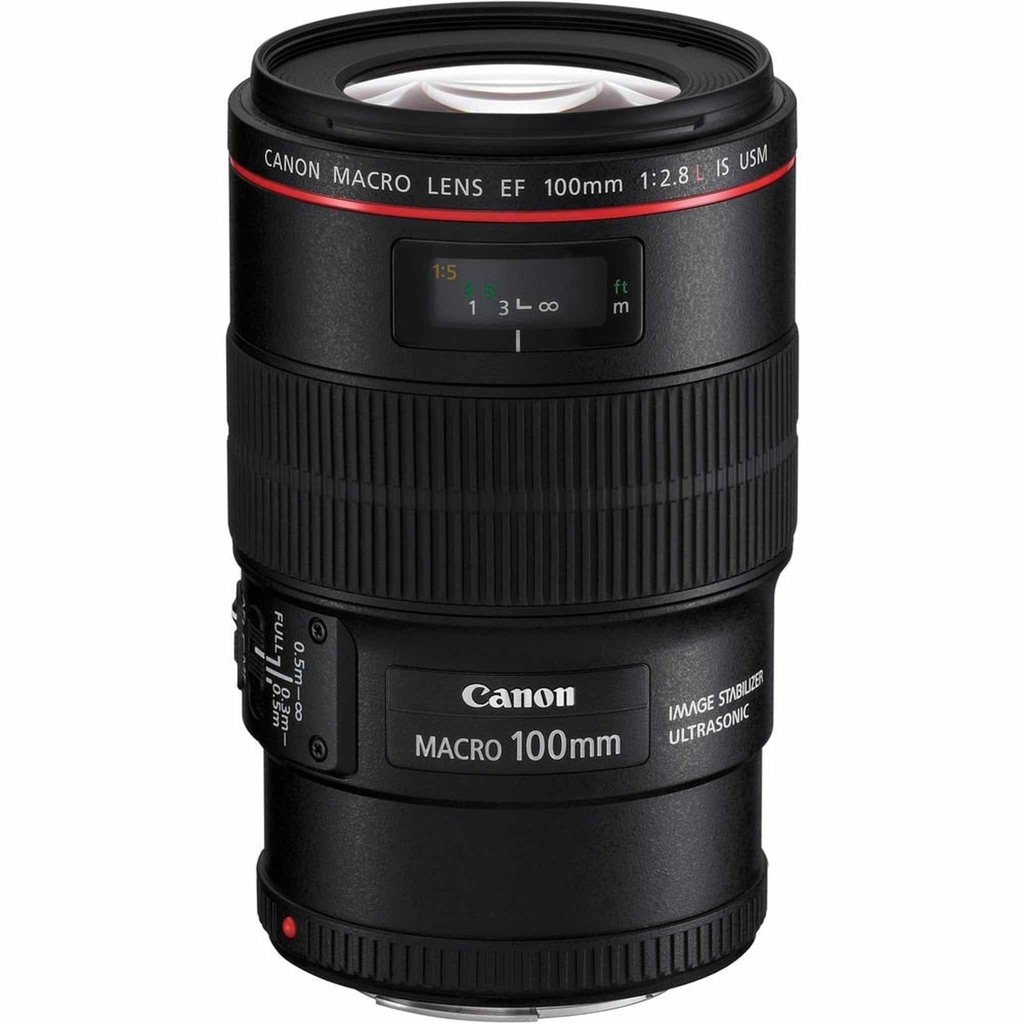 Canon EF 100mm f/2.8L Macro is USM Lens for Canon EF Mount + Accessories International Model with 2 Year Warranty Canon