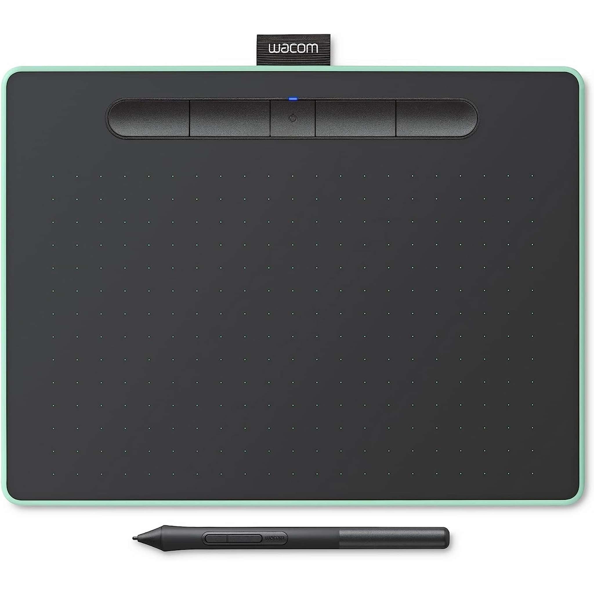 Wacom Intuos Medium Bluetooth Graphics Drawing Tablet, Pistachio Green Wacom