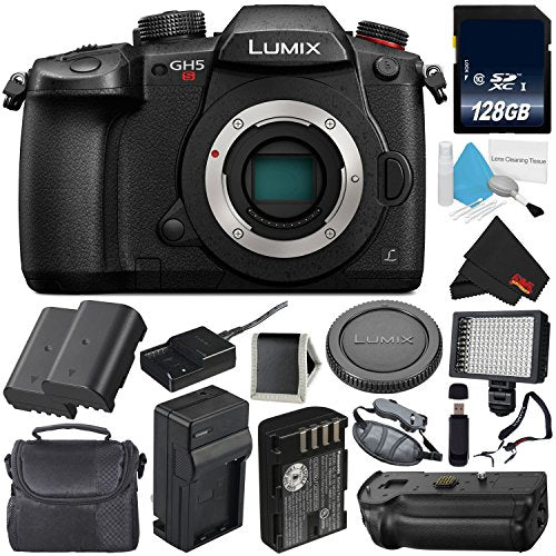 Panasonic Lumix DC-GH5S Mirrorless Micro Four Thirds Digital Camera International Version + Panasonic DMW-BGGH5 Battery Panasonic