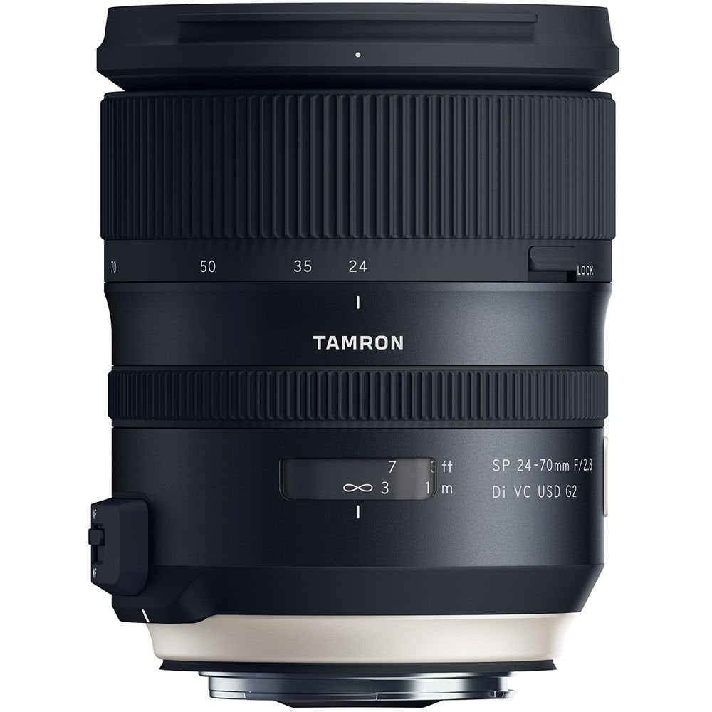 6Ave Tamron SP 24-70mm f/2.8 Di VC USD G2 Lens Canon EF (International Model) + 82mm 3 Piece Filter Kit + Deluxe Lens Po