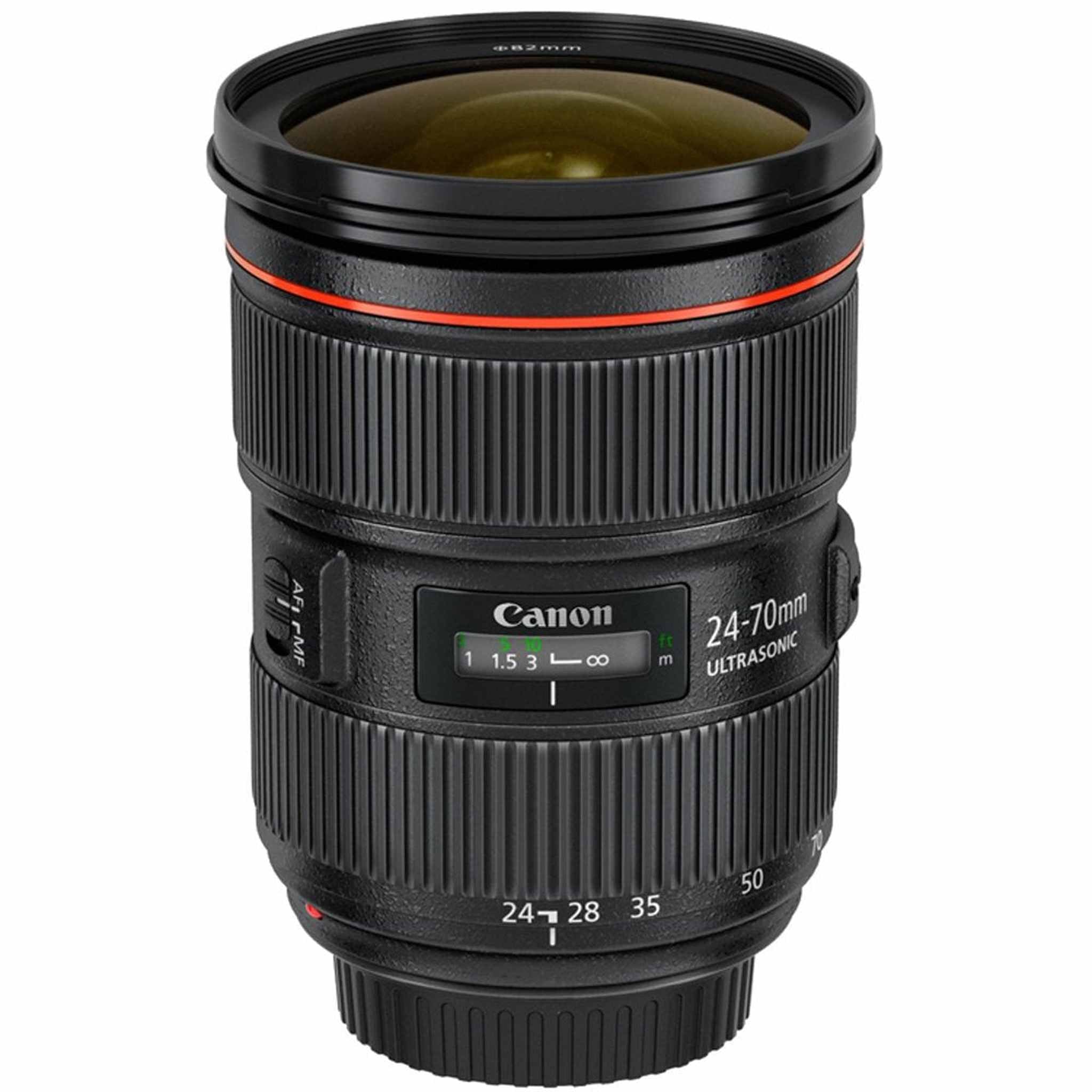 Canon 5175B002 EF 24-70mm f/2.8L II USM Lens with 64GB Extreme SD Memory UHS-I Card w/ 90/60MB/s Read/Write Canon