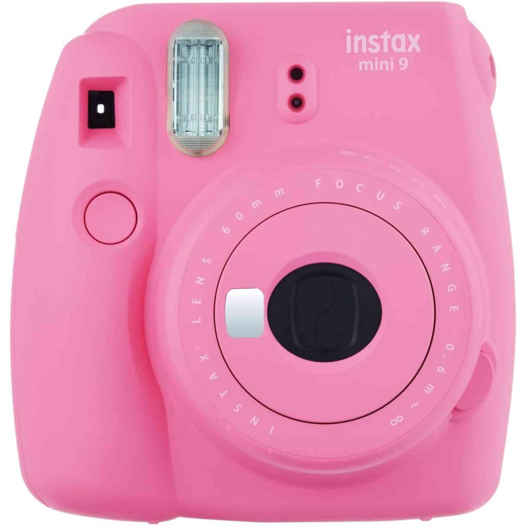 Fujifilm Instax Mini 9 Instant Camera Flamingo Pink with 20 Mini Films Bundle Fujifilm