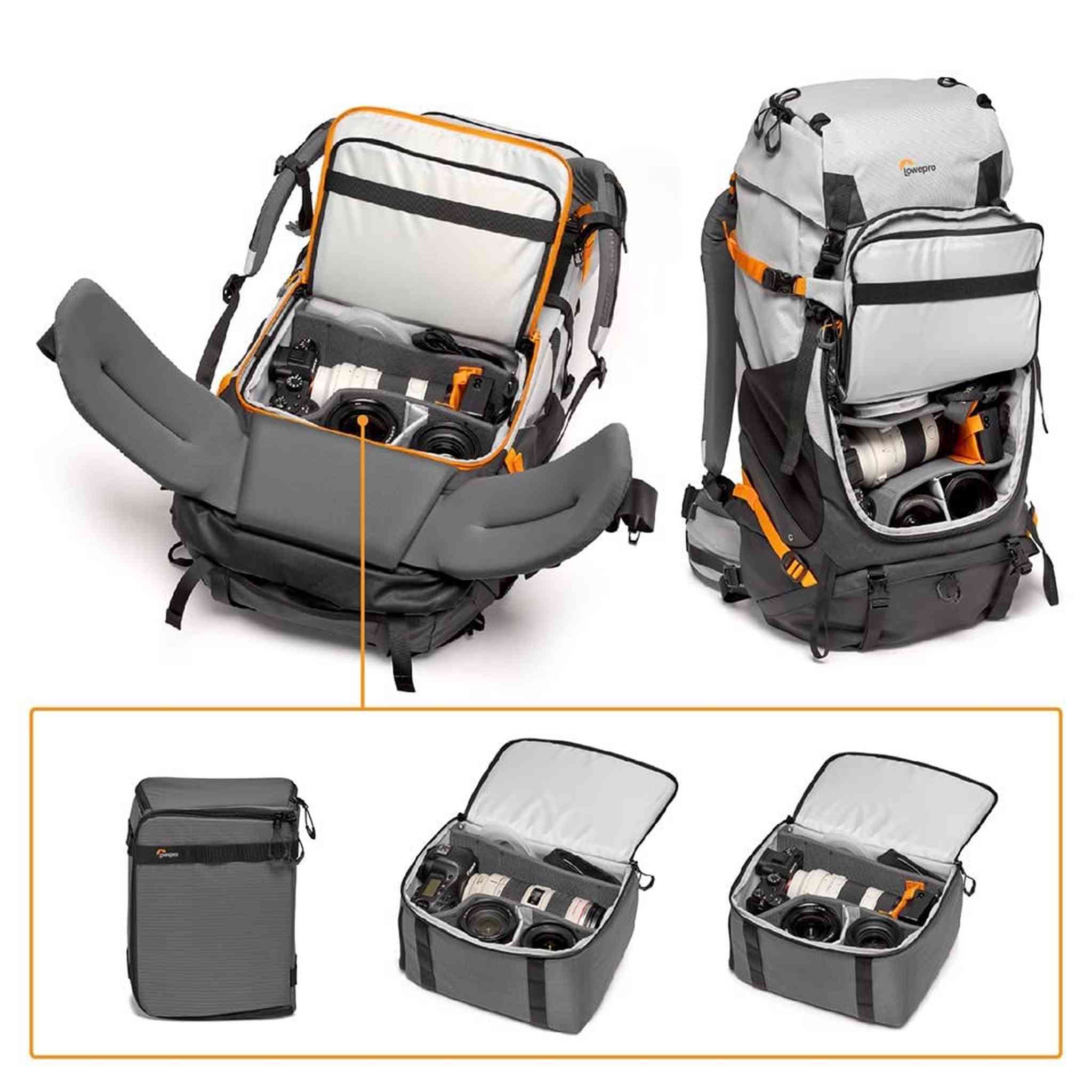 Lowepro PhotoSport PRO BP 55L AW III Backpack for Reflex and Mirrorless Cameras, Medium/Large, Dark/Light Gray Lowepro