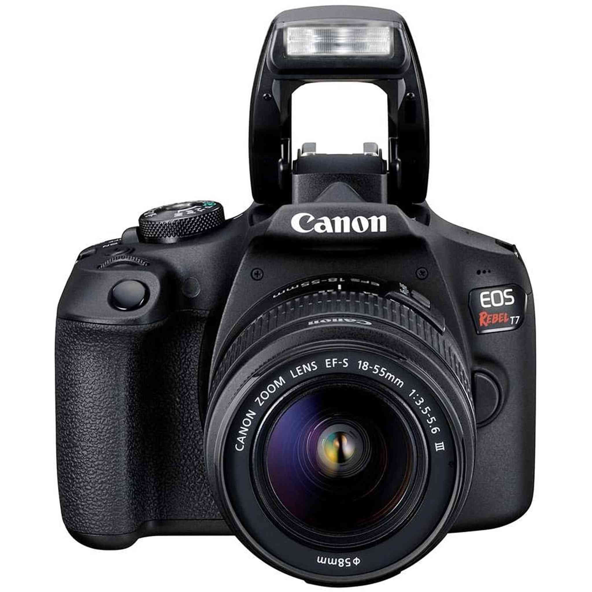 Canon Rebel T7 DSLR Camera with 18-55mm DC III Lens Kit and Carrying Case, Creative Filters, Cleaning Kit, and More Canon