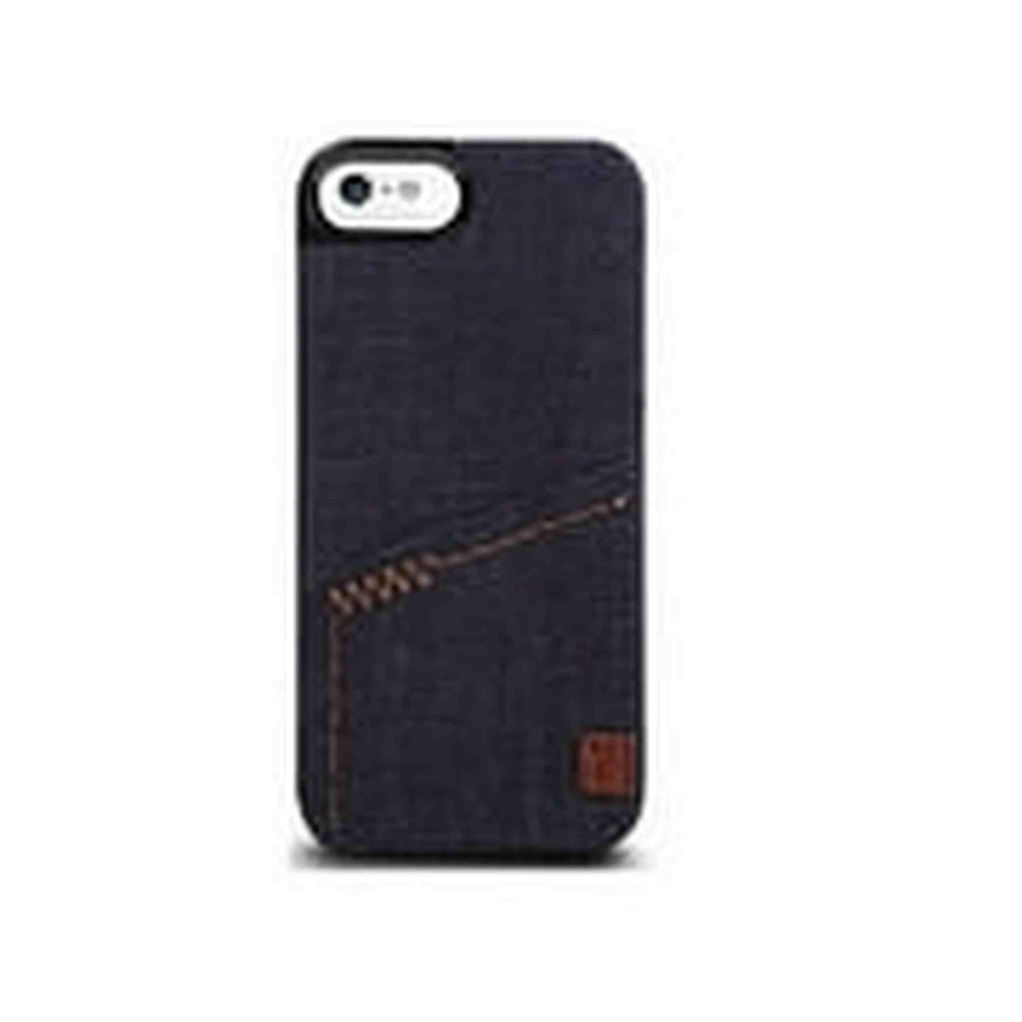 The Joy Factory Denim Premium Denim Hardshell Case with Pocket for iPhone5/5S, CSD110 Indigo The Joy Factory