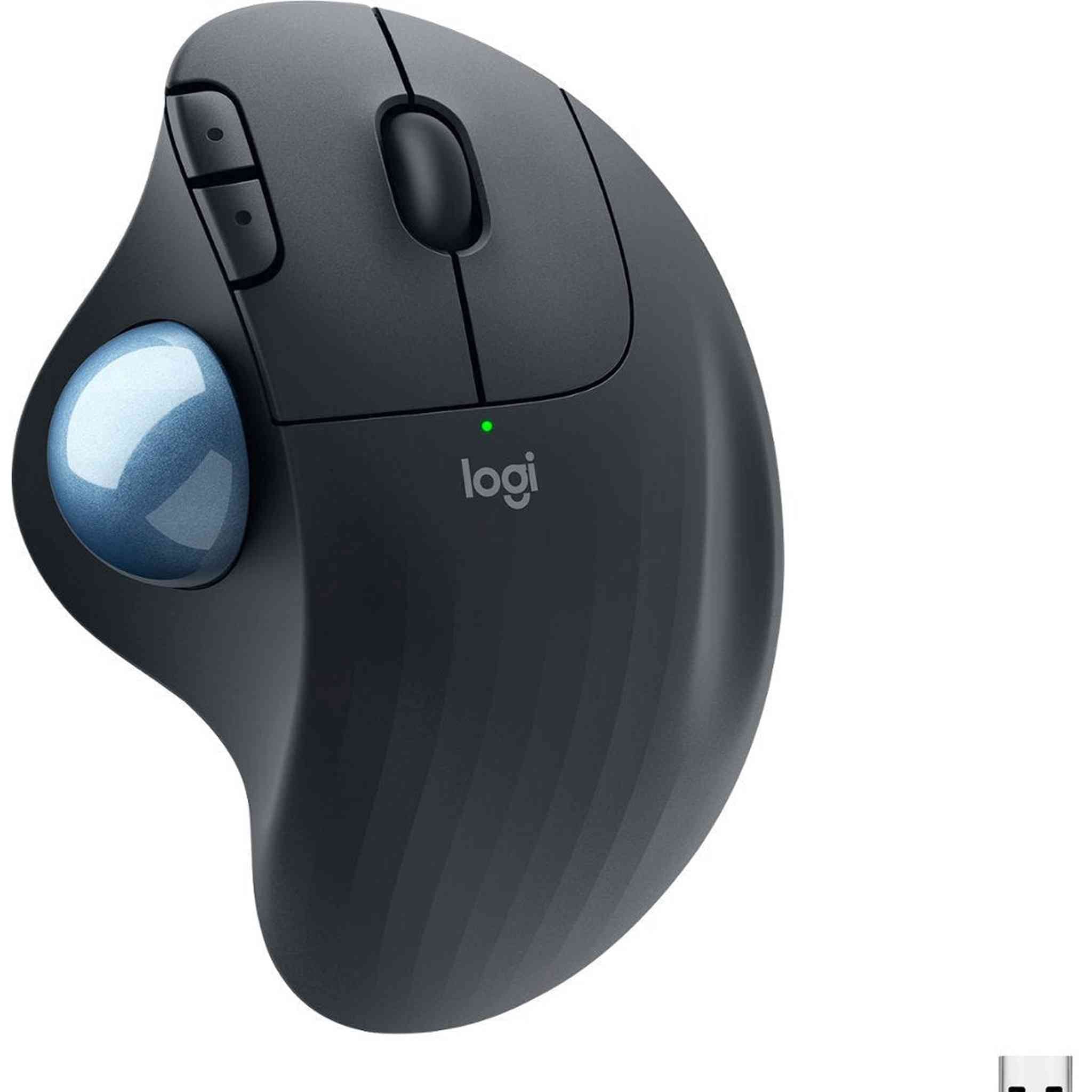 Logitech Ergo M575 Wireless Trackball Mouse Black Logitech