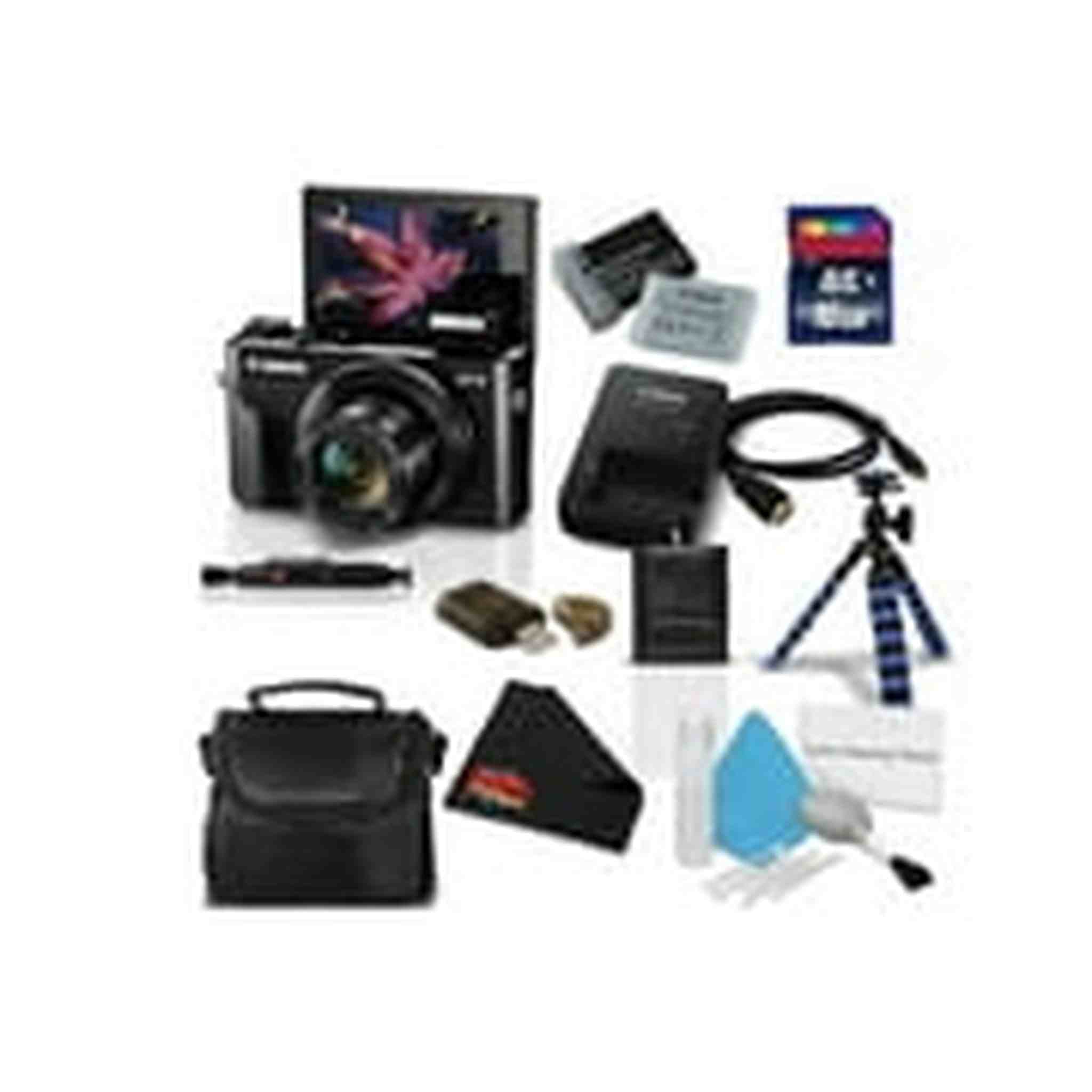 Canon PowerShot G7 X Mark II Digital Camera 1066C001 International Model Bundle with 16GB Memory Card + More Canon