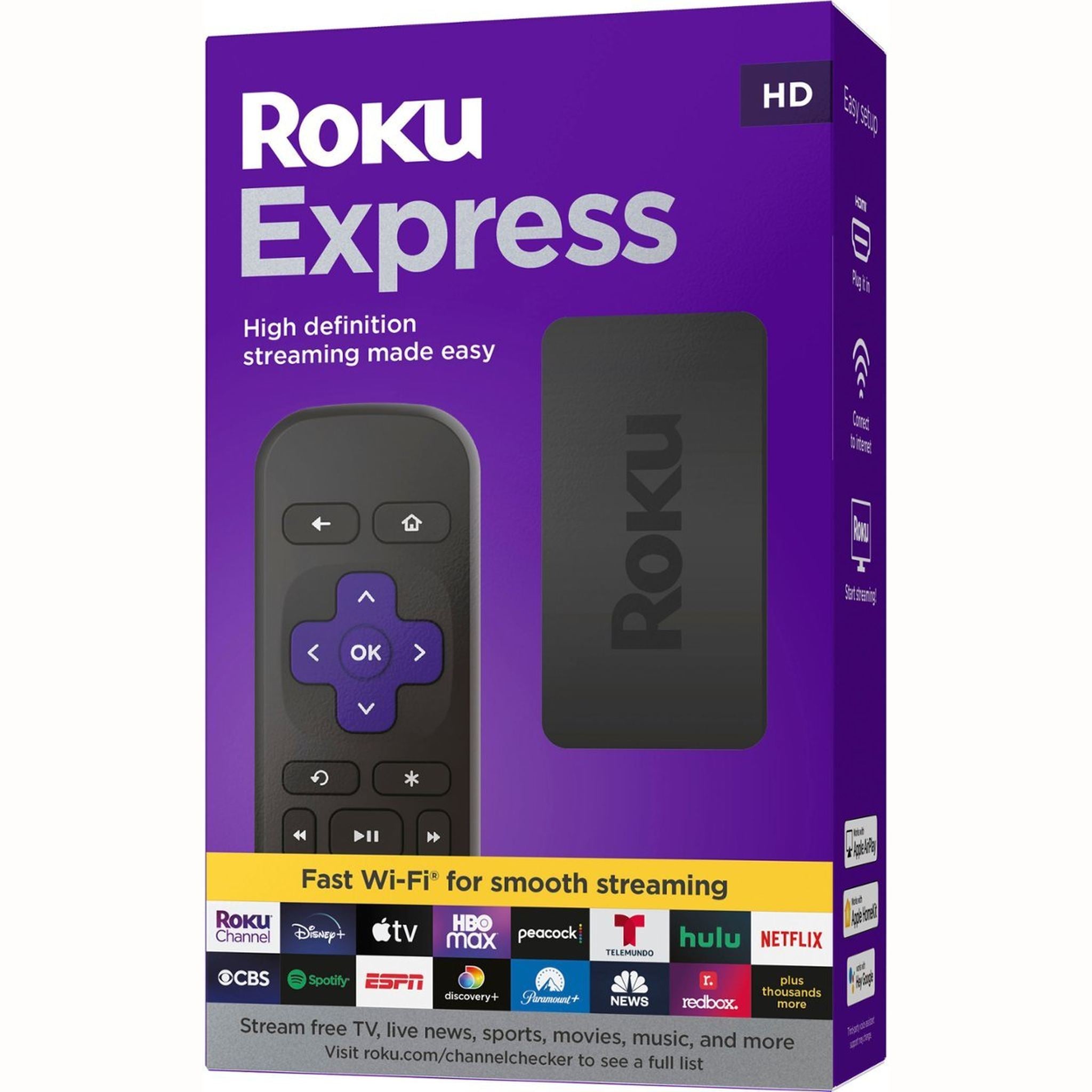 Roku Express New HD Streaming Device 3960RW Roku