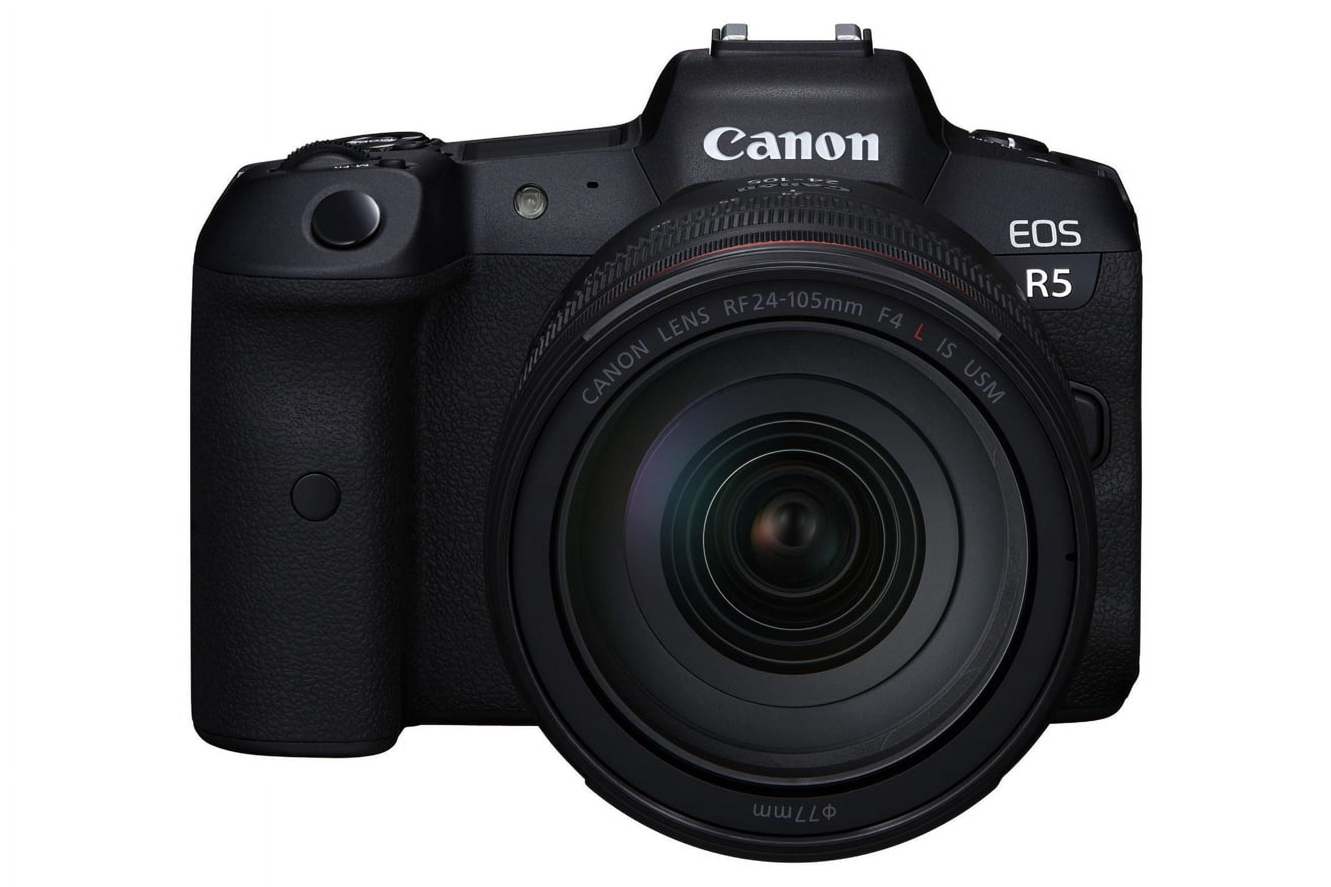 Canon EOS R5 Full Frame Mirrorless Camera + RF 24-105mm F4 L is USM Lens Kit International Model Canon