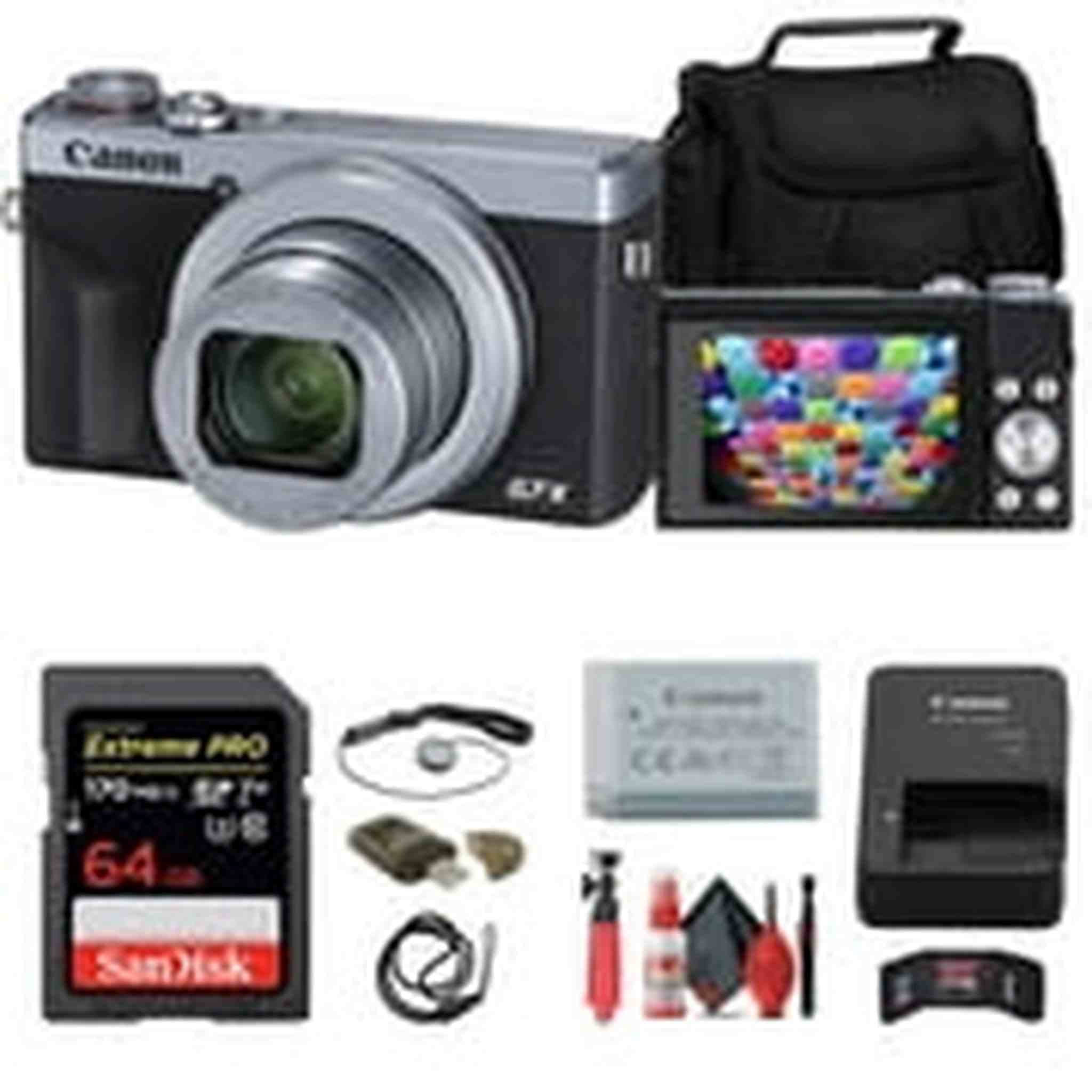 Canon PowerShot G7 X Mark III Digital Camera + 64GB Card + Case + Tripod + More Canon