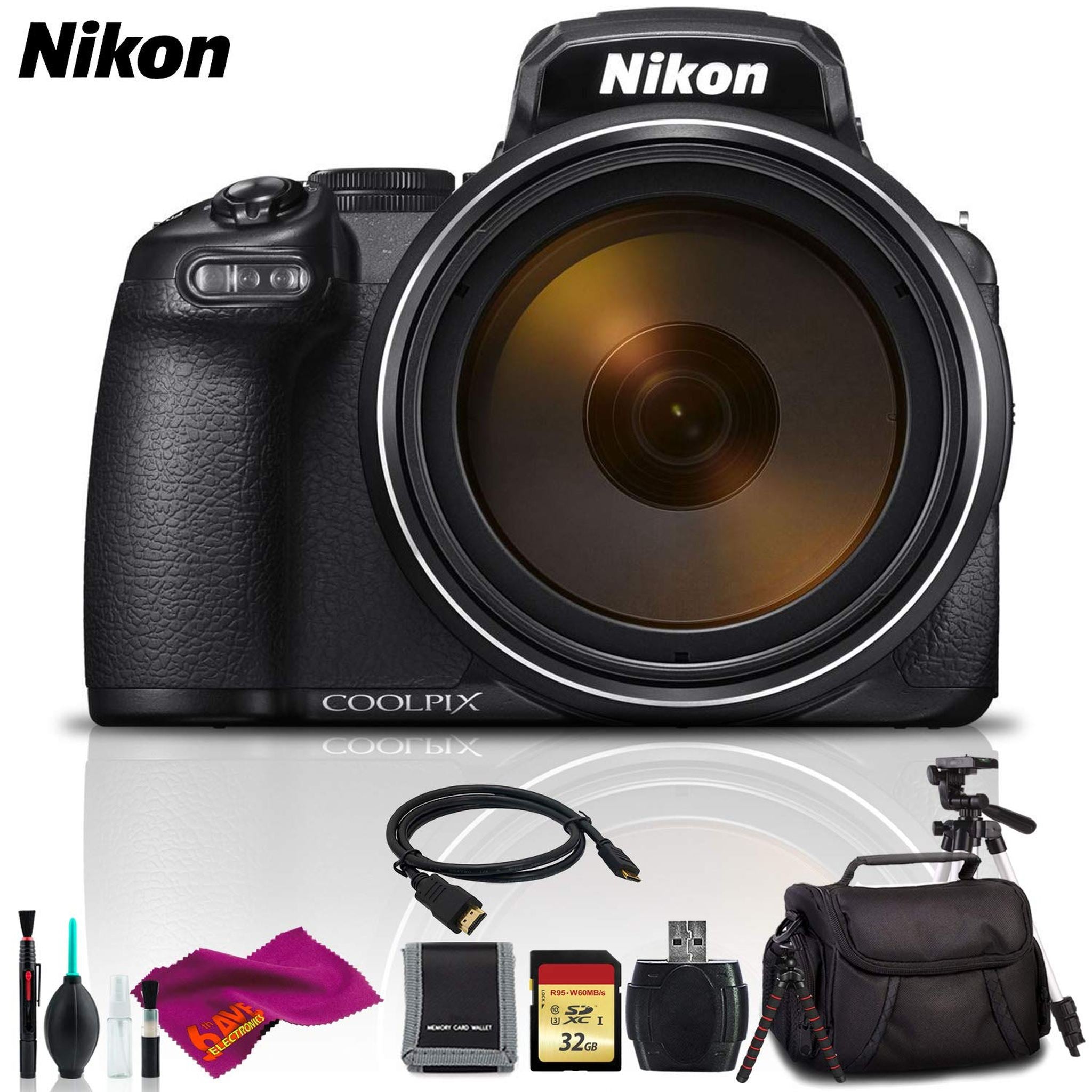 Nikon COOLPIX P1000 Digital Camera Intl Model - Ultimate Kit Nikon