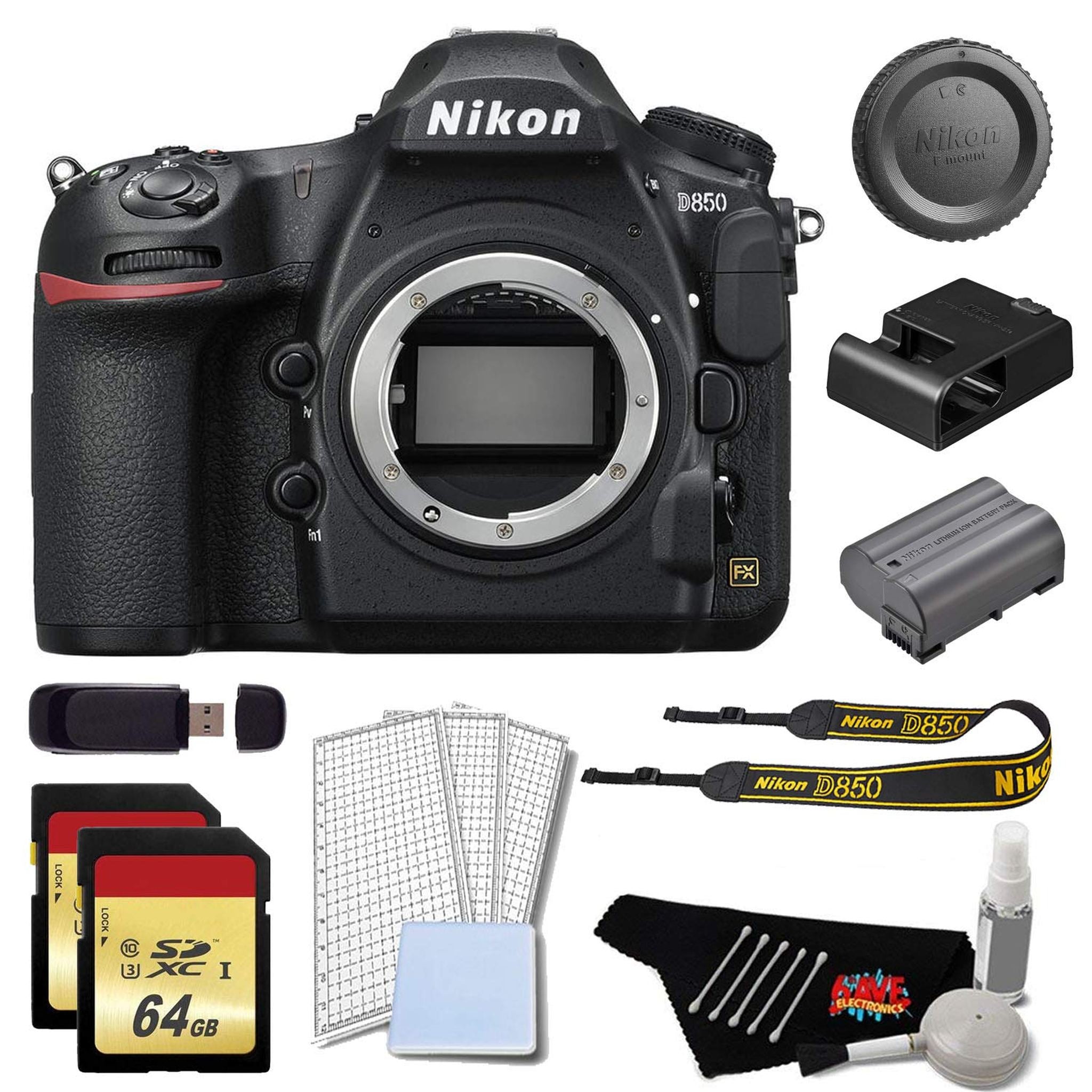 Nikon D850 DSLR Camera Body Only Gold Bundle Nikon