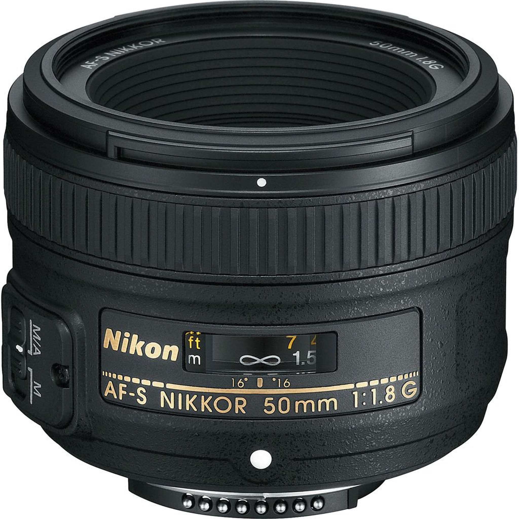 Nikon AF-S NIKKOR 50mm f/1.8G Camera Lens International Model + 3 Pcs Filter Kit + Cleaning Kit Nikon