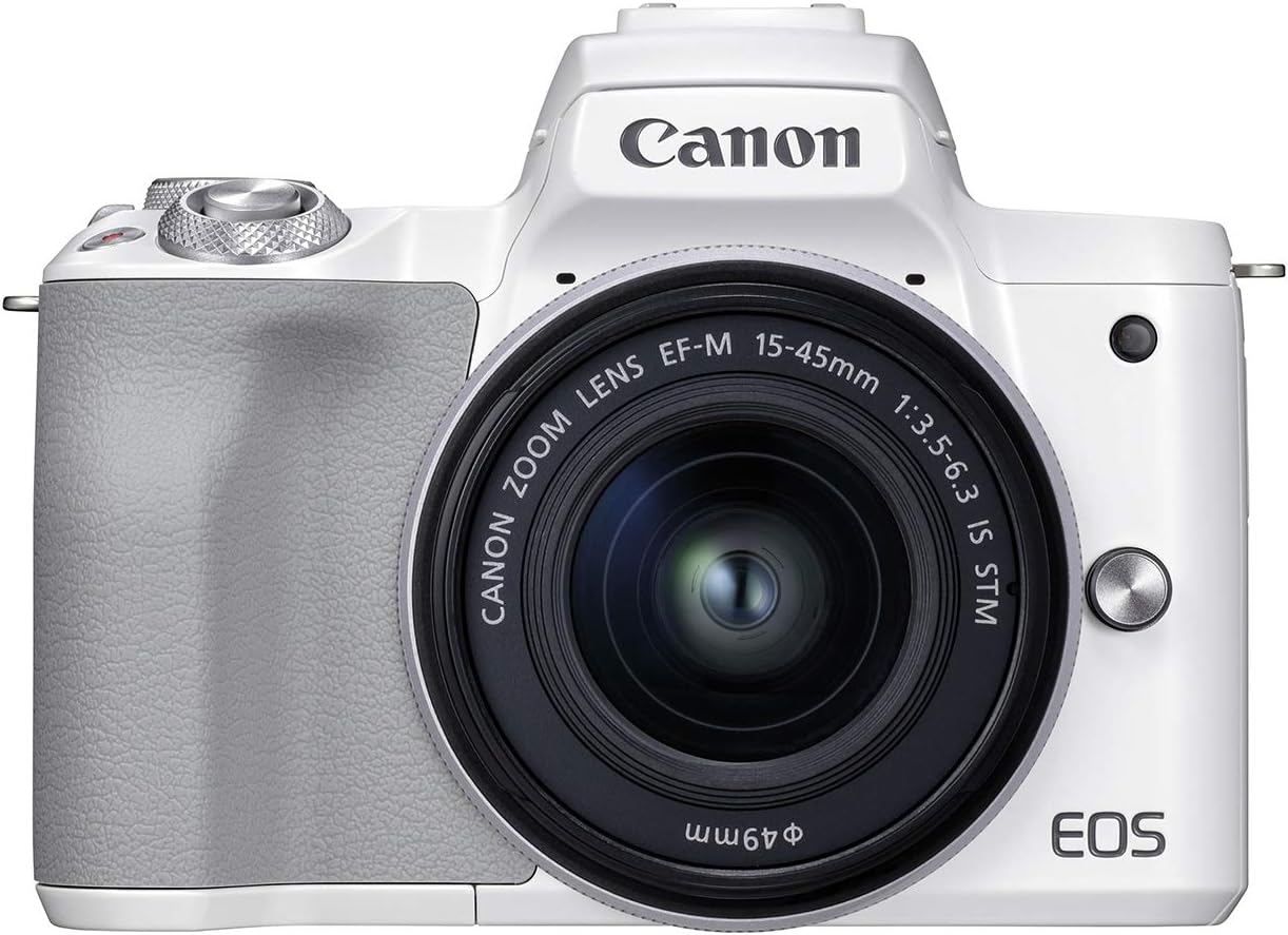 Canon EOS M50 Mark II + EF-M 15-45mm is STM Kit White