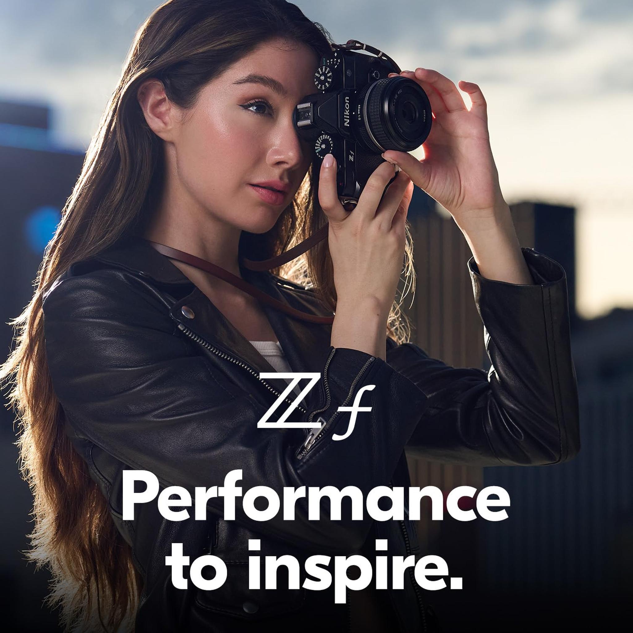 Nikon Z f with Zoom Lens | Full-Frame Mirrorless Stills/Video Camera with 24-70mm f/4 Lens International Version Nikon