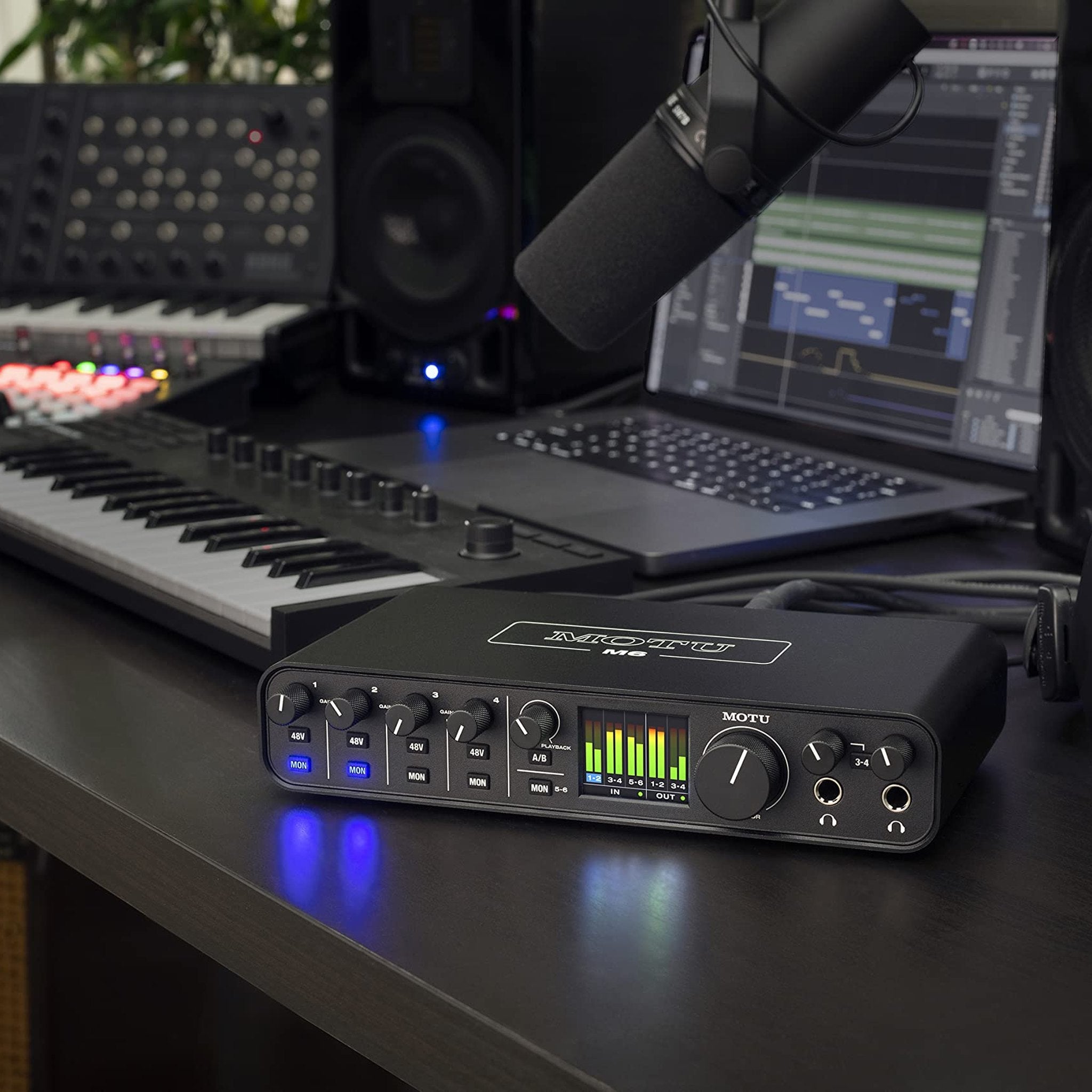 MOTU M6 6x4 USB-C Audio Interface with Studio-Quality Sound MOTU