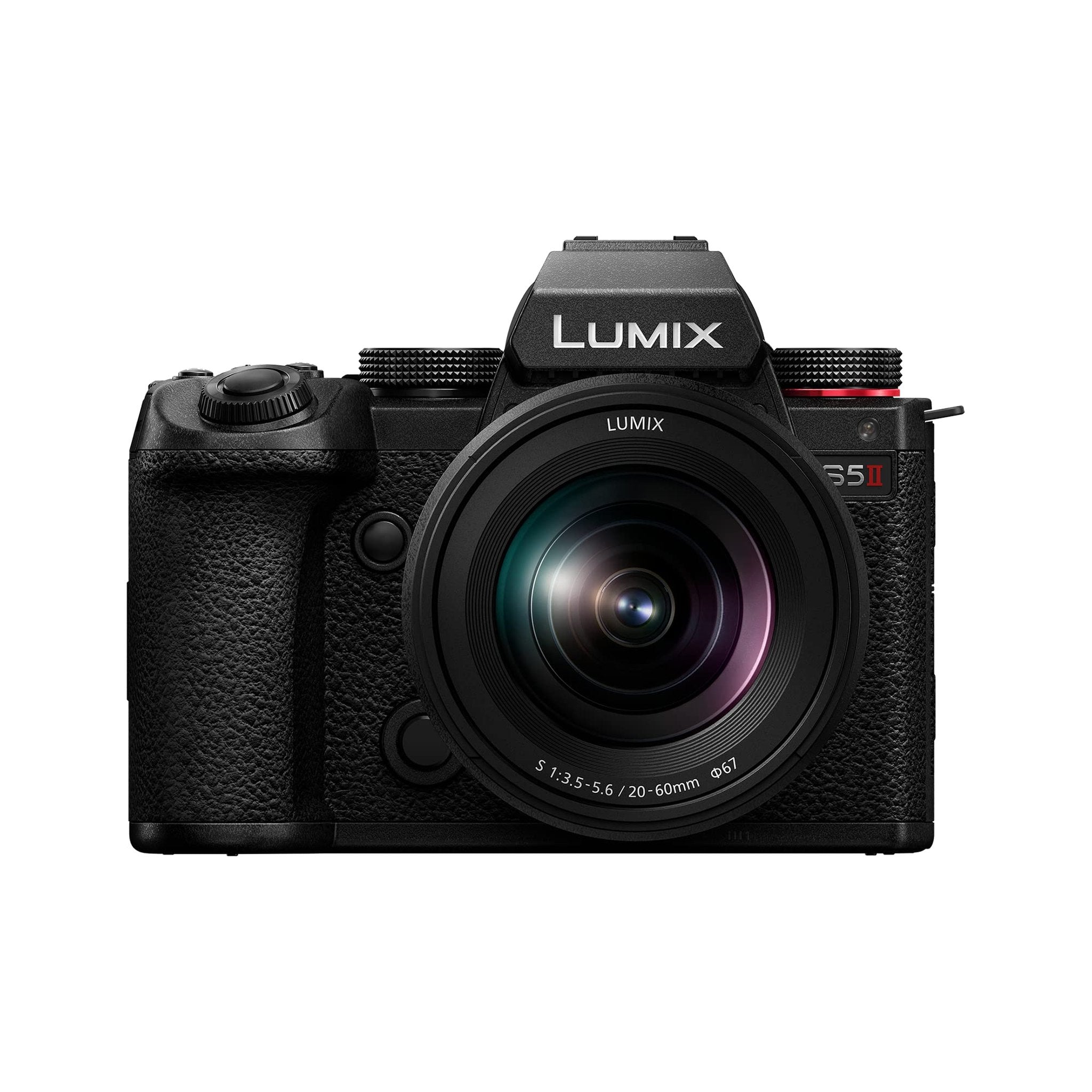 Panasonic LUMIX S5II Mirrorless Camera, 24.2MP Full Frame with Phase Hybrid AF, New Active I.S. Technology, Unlimited 4:2:2 10-bit Recording with 20-60mm F3.5-5.6 L Mount Lens - DC-S5M2KK Panasonic