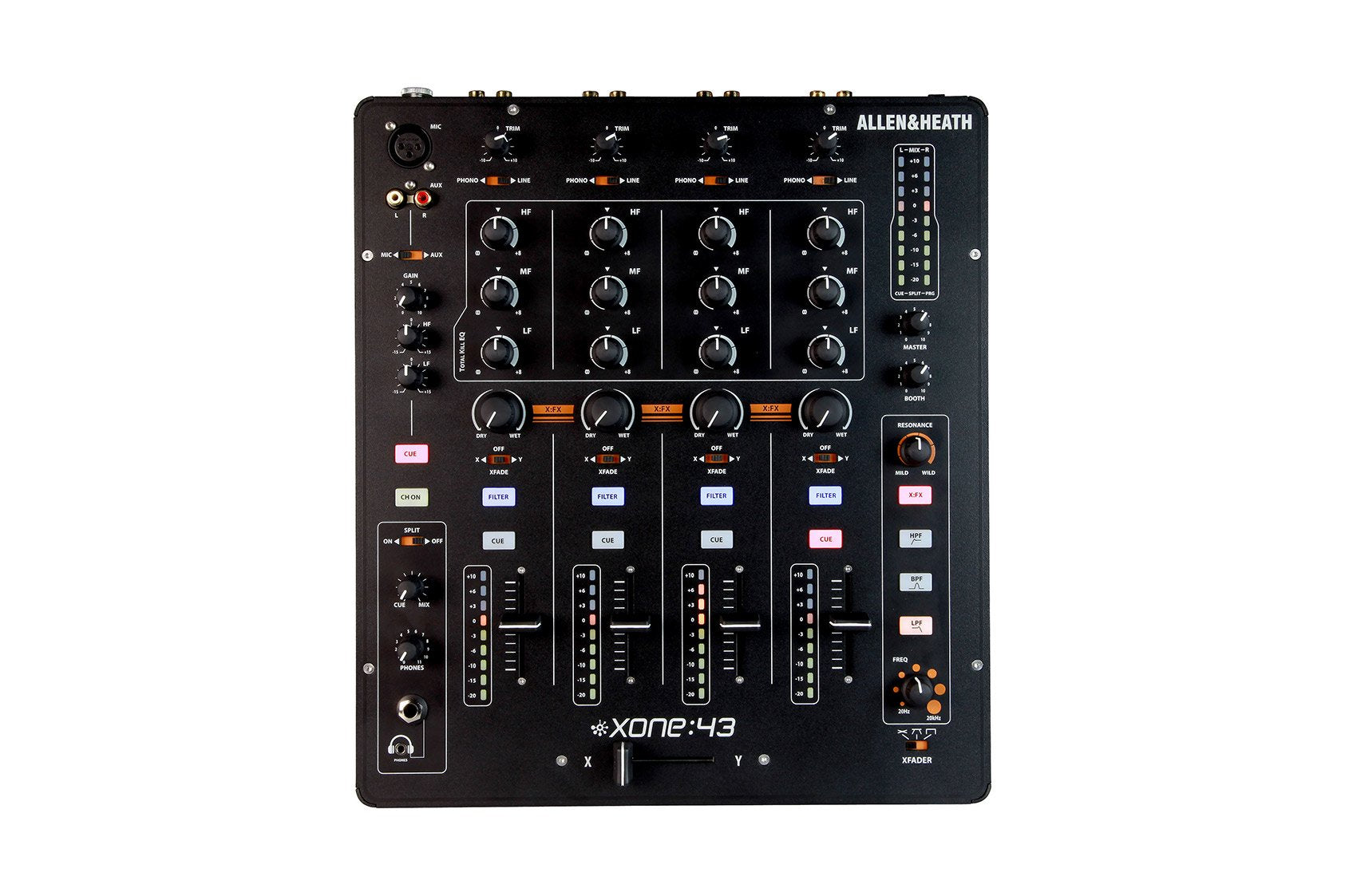 Allen & Heath Xone:43 High Performance 4 + 1 Channel Analog DJ Mixer (AH-XONE:43)