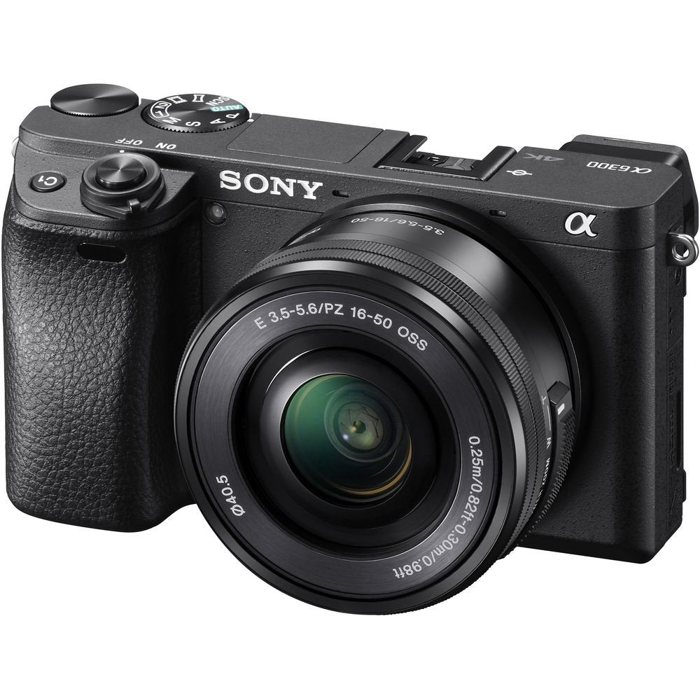 Sony Alpha a6300 Mirrorless Digital Camera with 16-50mm Lens International Model + NP-FW50 Replacement Lithium Ion Bat Sony