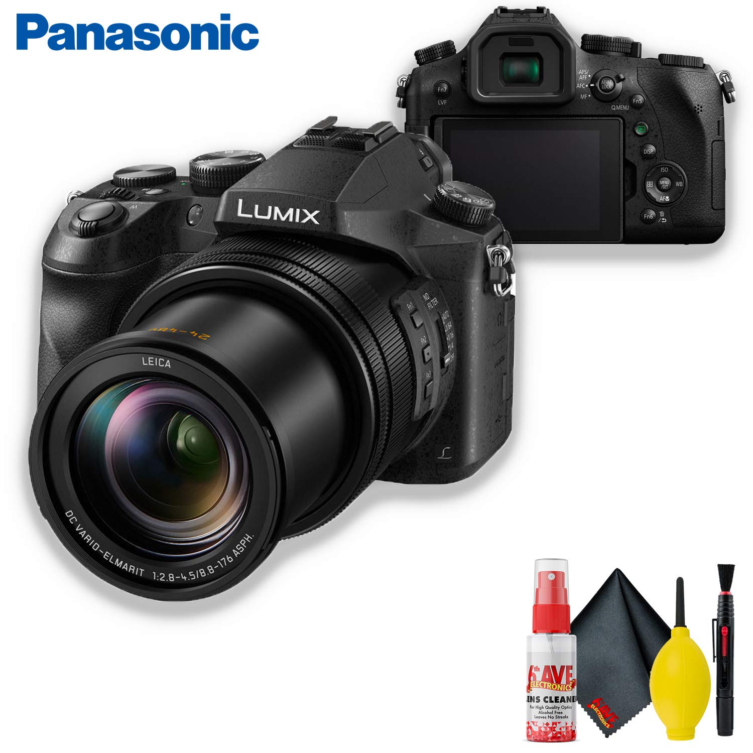 Panasonic Lumix DMC-FZ2500 Digital Camera with Cleaning Kit Starter Bundle Panasonic