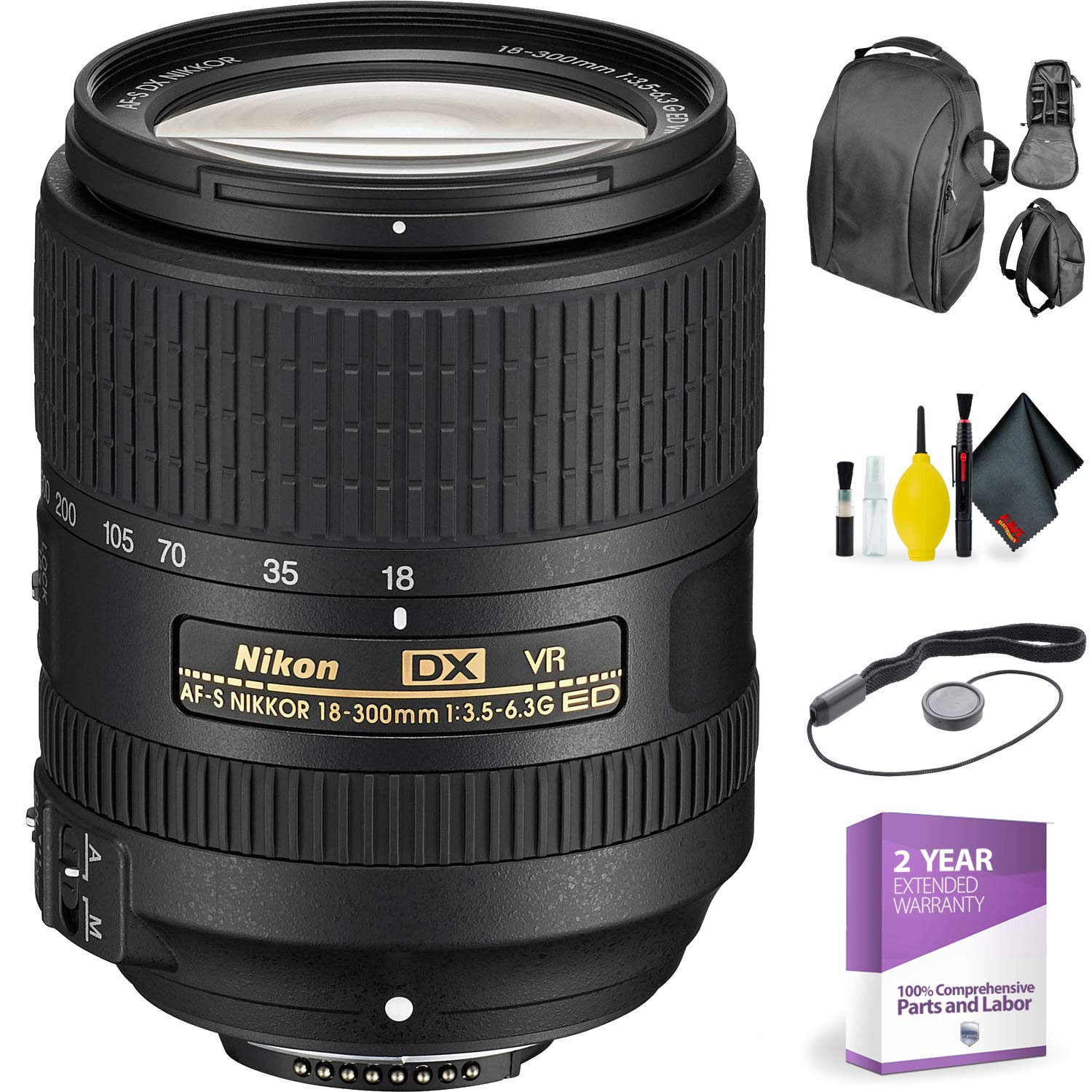 NIKON 17-55 2.8G AFS ED-IF DX-New + Deluxe Lens Cleaning Kit 80 Beginner Bundle Nikon